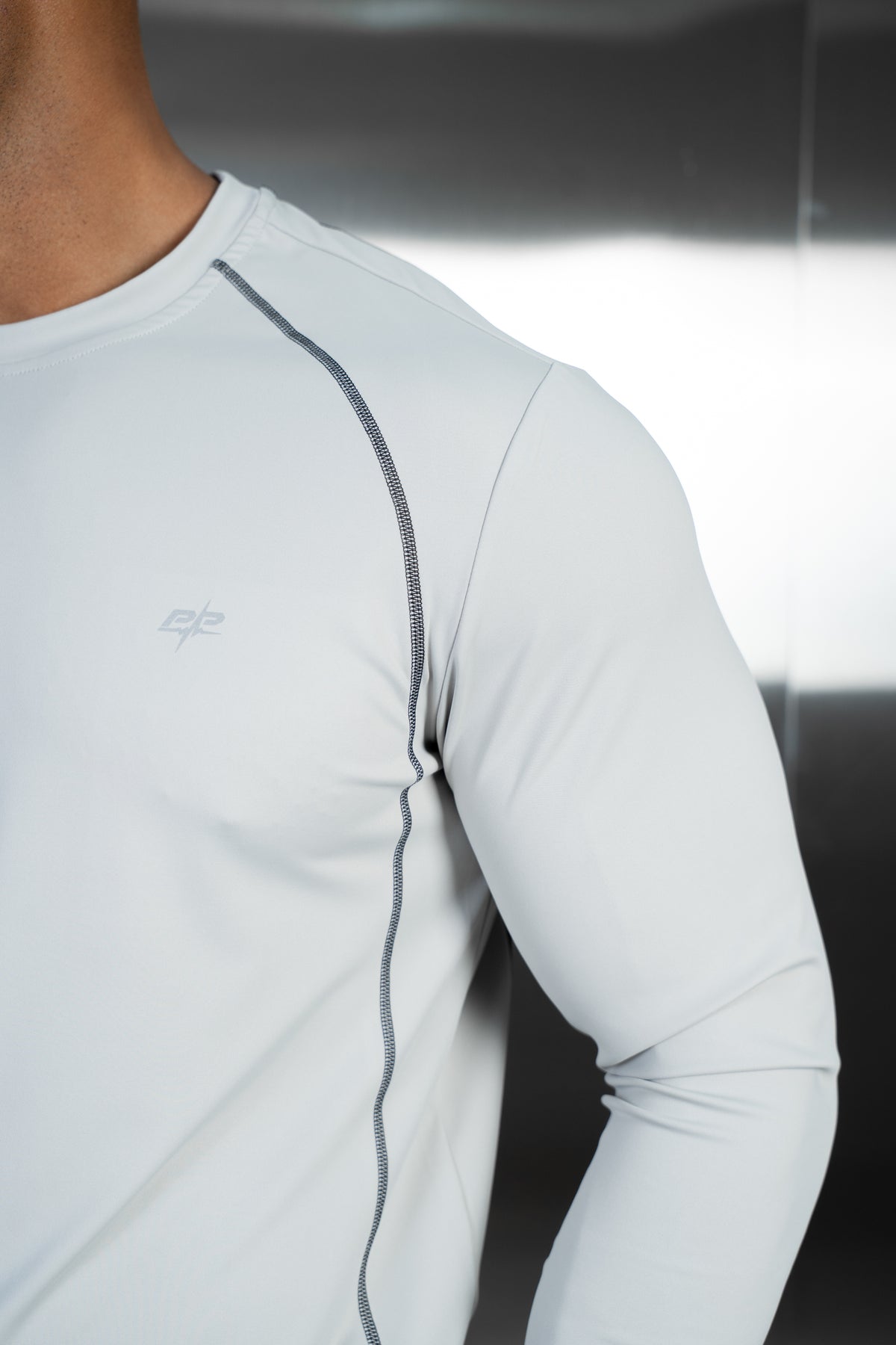 Contrast Stitch Training Tank - Grey