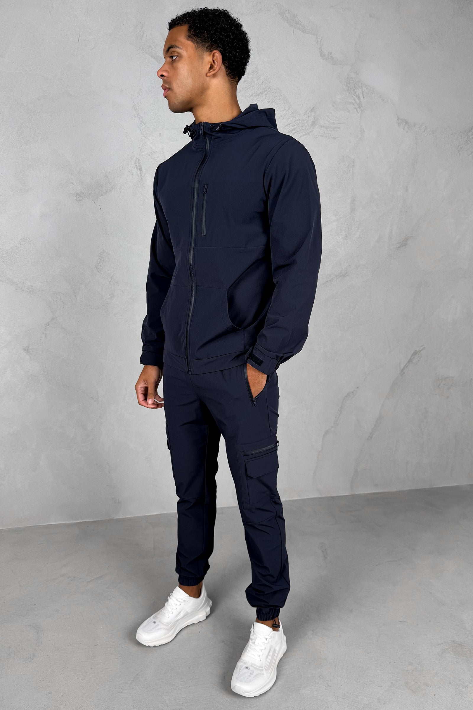 Pulse Windbreaker Jacket - Navy