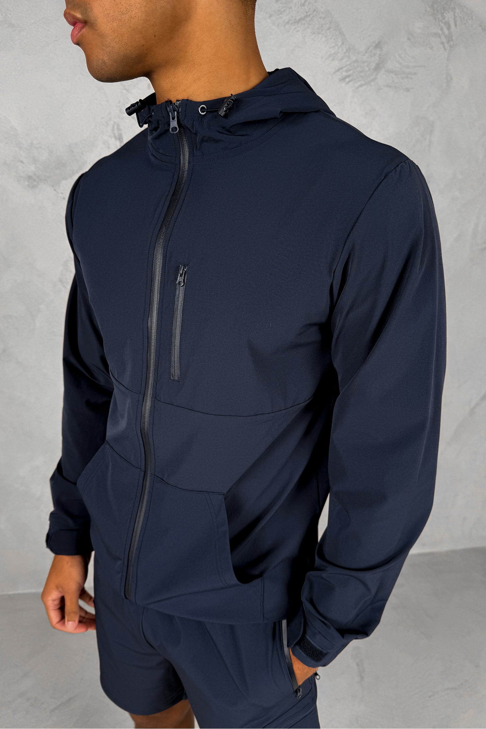 Pulse Windbreaker Jacket - Navy