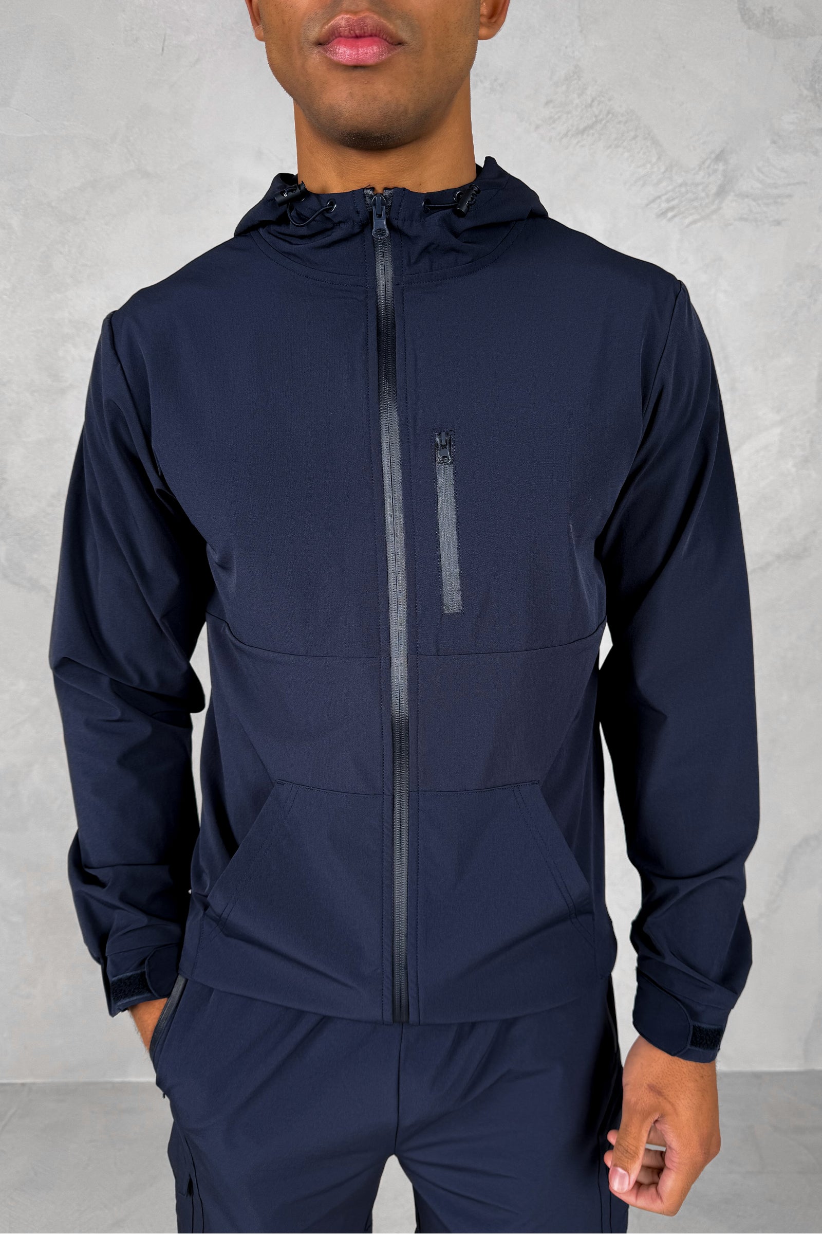 Pulse Windbreaker Jacket - Navy