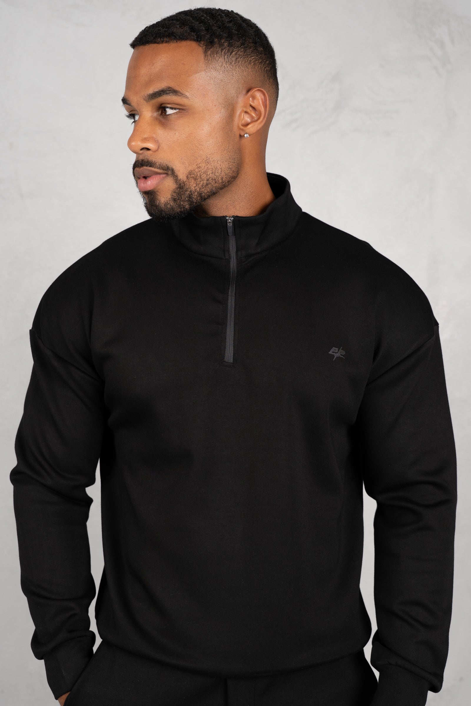 Phase Scuba Quarter Zip - Black