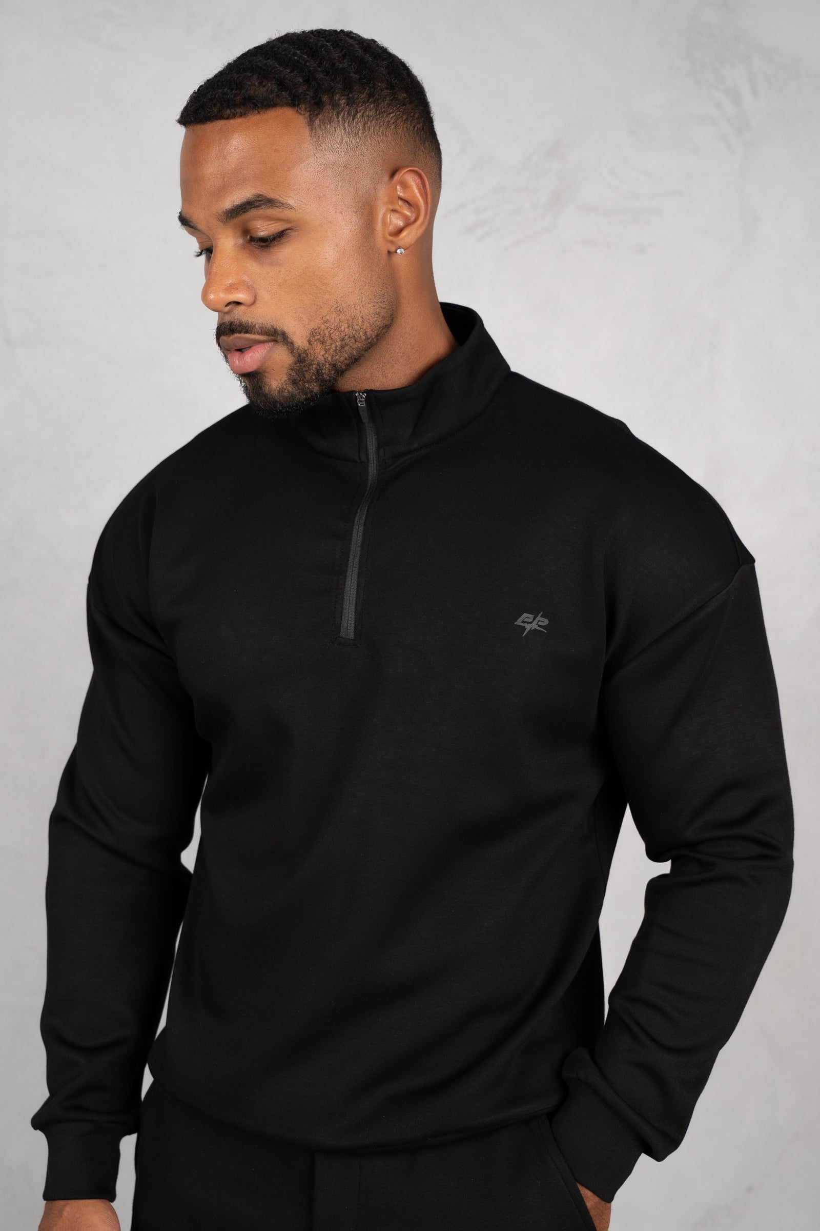 Phase Scuba Quarter Zip - Black