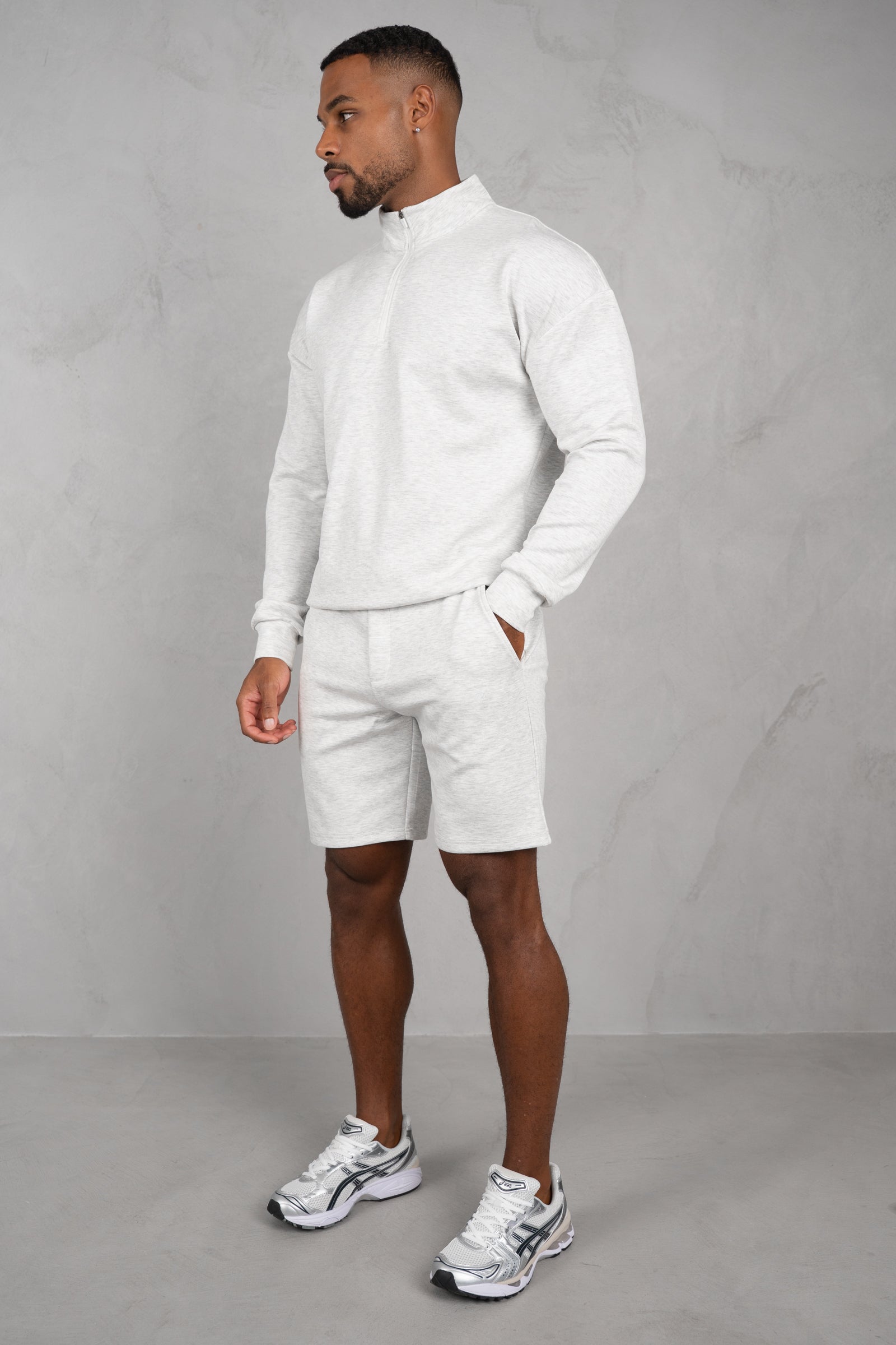 Phase Scuba Quarter Zip - Grey Marl
