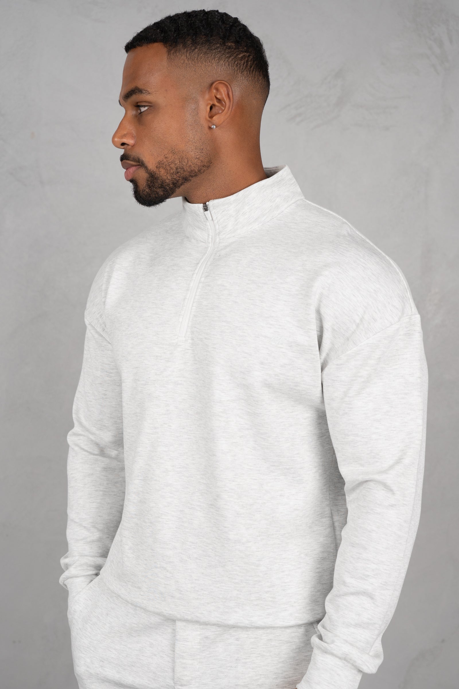 Phase Scuba Quarter Zip - Grey Marl