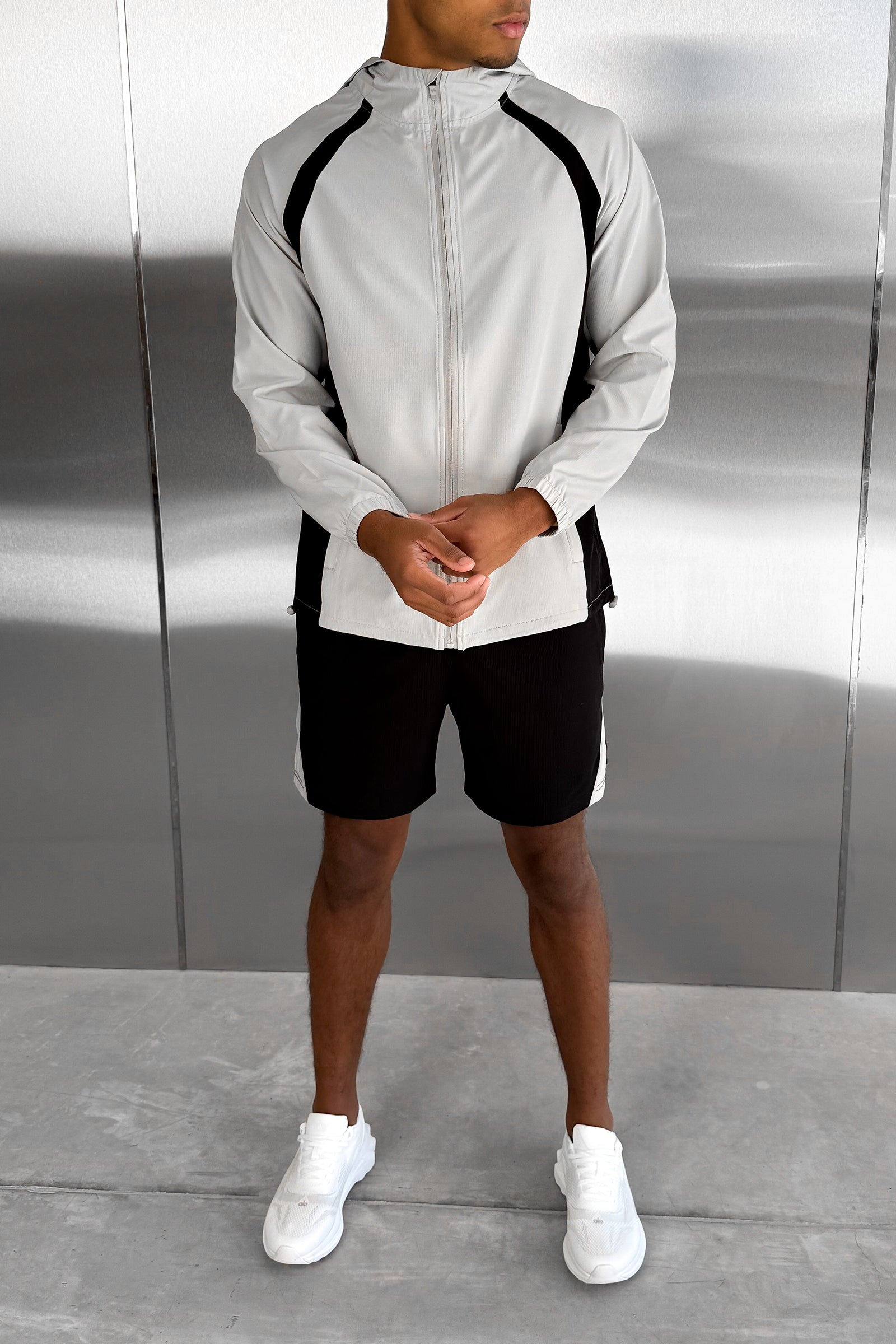 Synergy Technical Windbreaker Jacket - Grey/Black