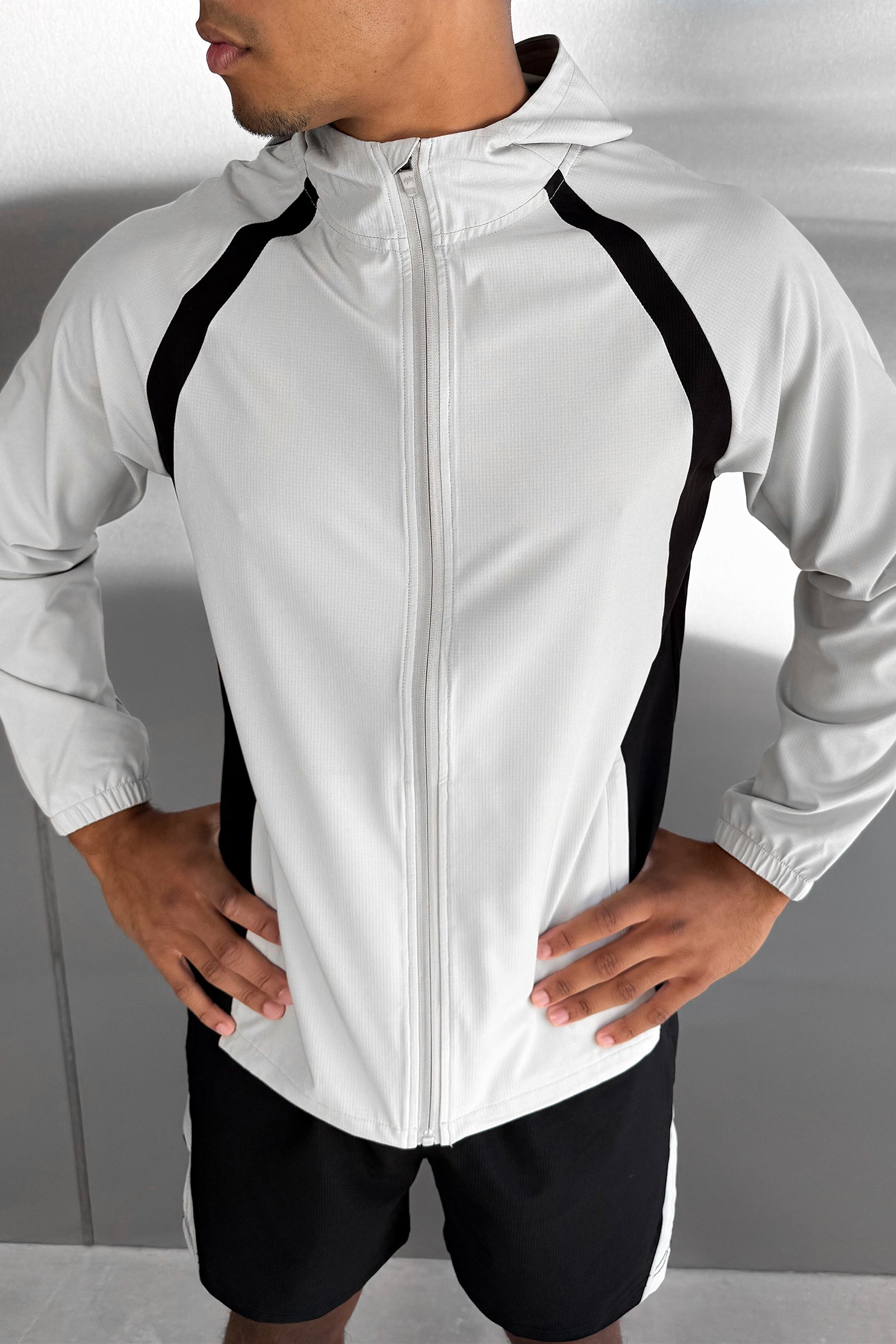 Synergy Technical Windbreaker Jacket - Grey/Black