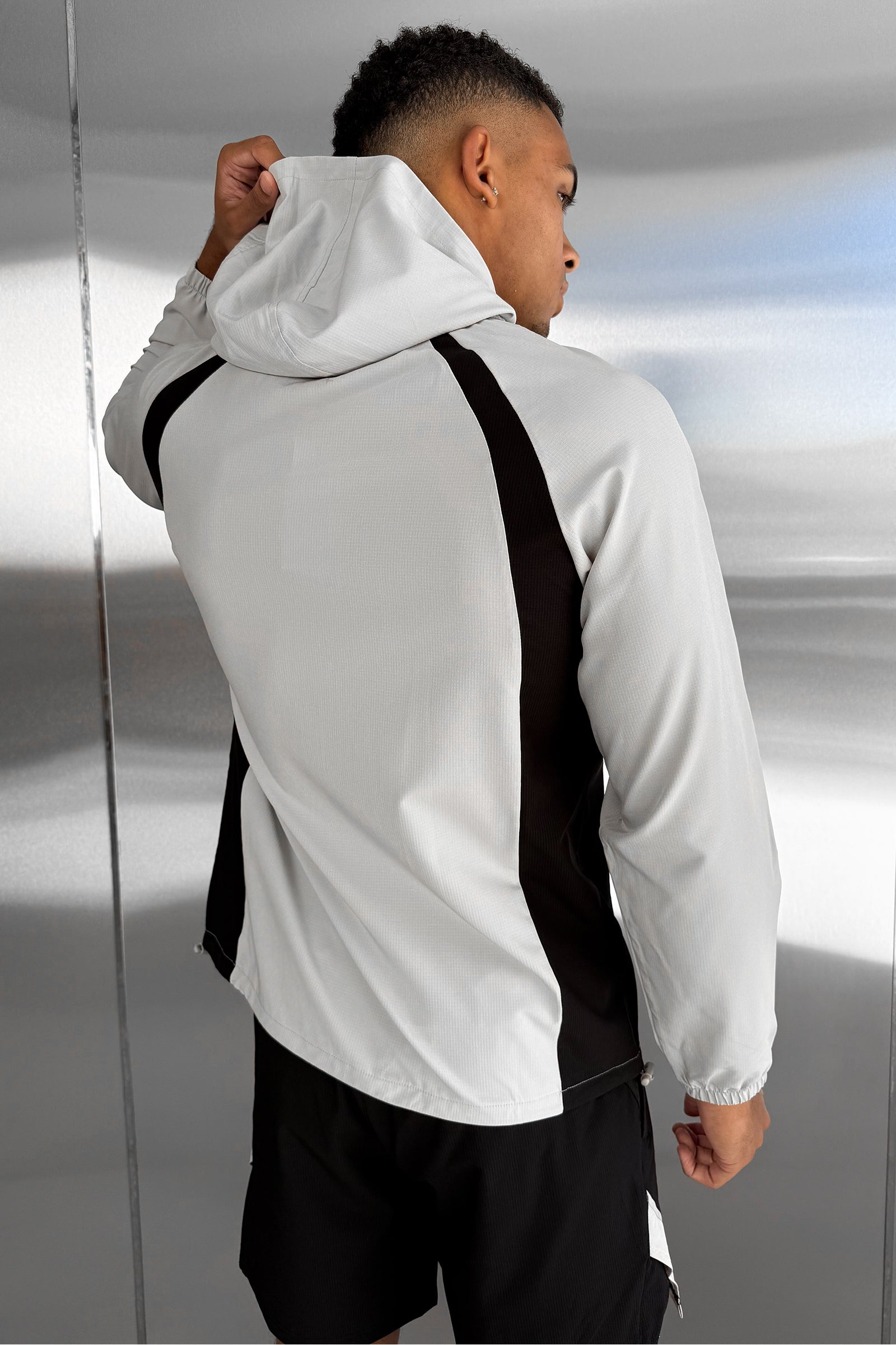 Synergy Technical Windbreaker Jacket - Grey/Black