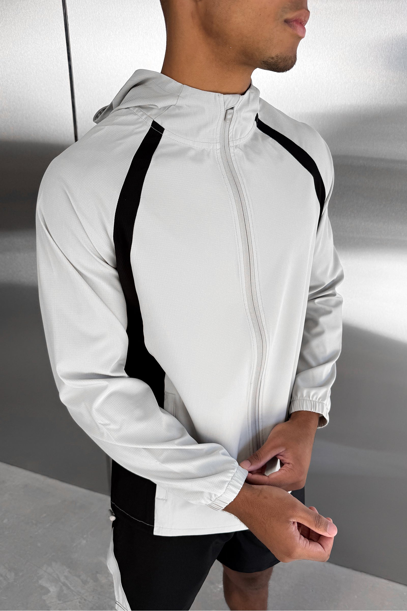 Synergy Technical Windbreaker Jacket - Grey/Black