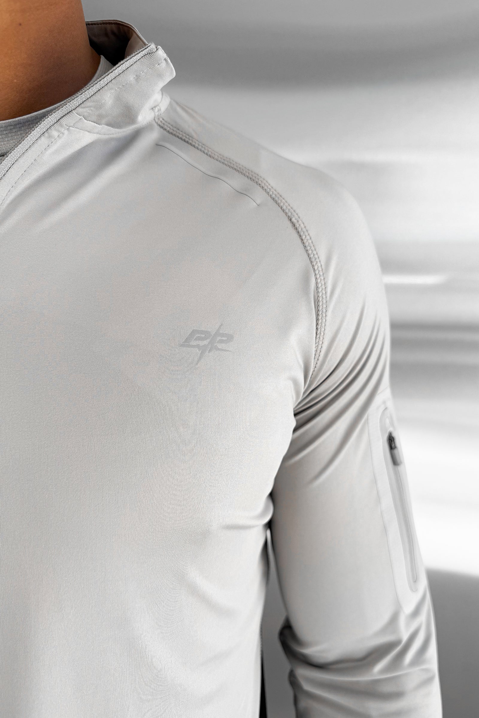 Synergy Quarter Zip Training Top - Grey/Black