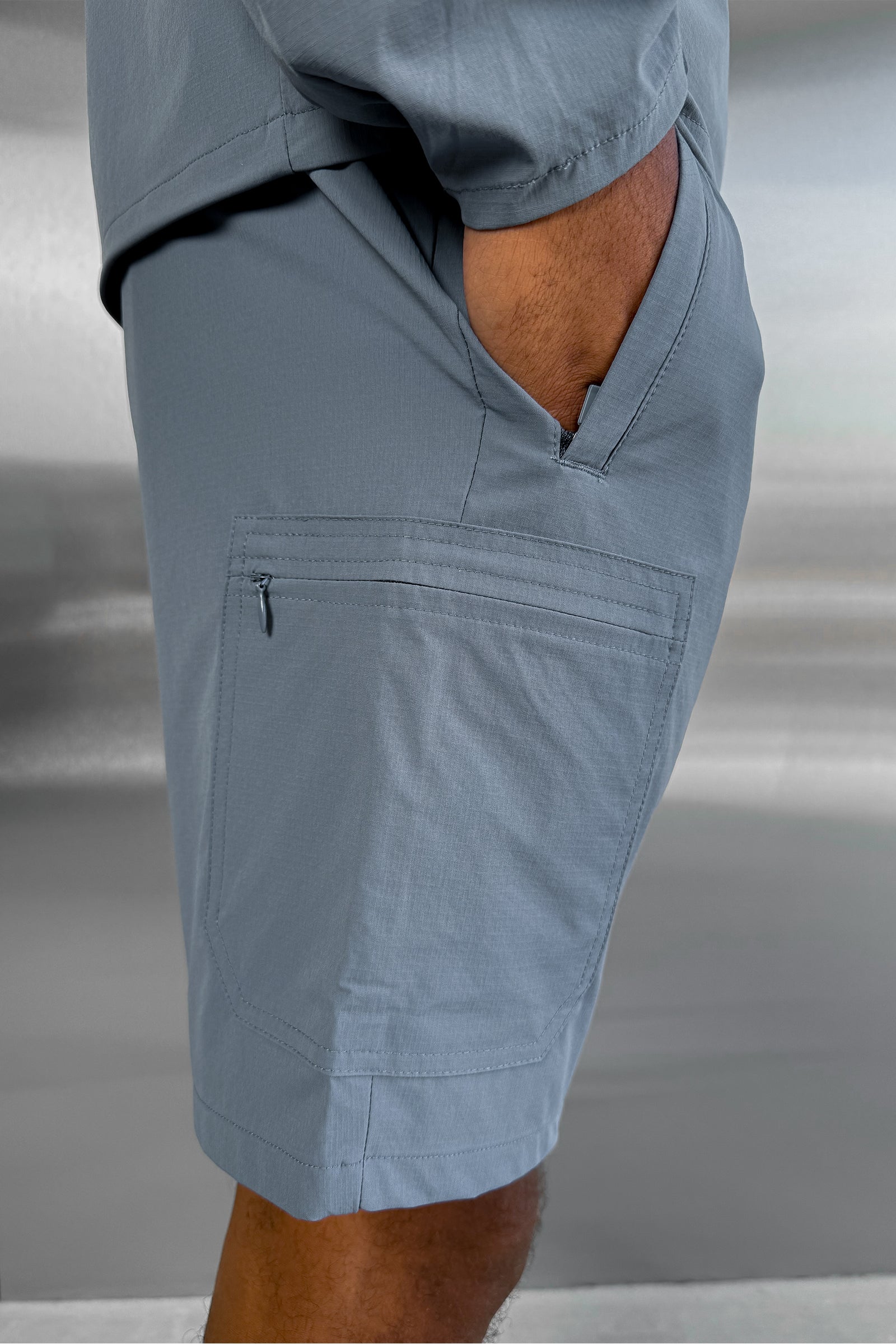 Hydra Technical Shorts - Steel Blue