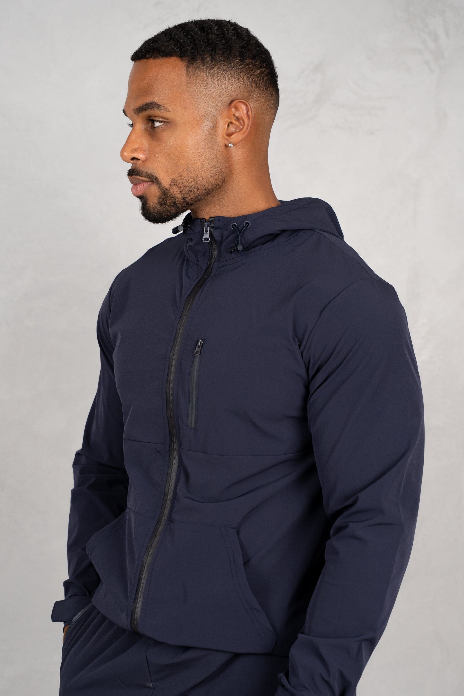 Pulse Windbreaker Jacket - Navy