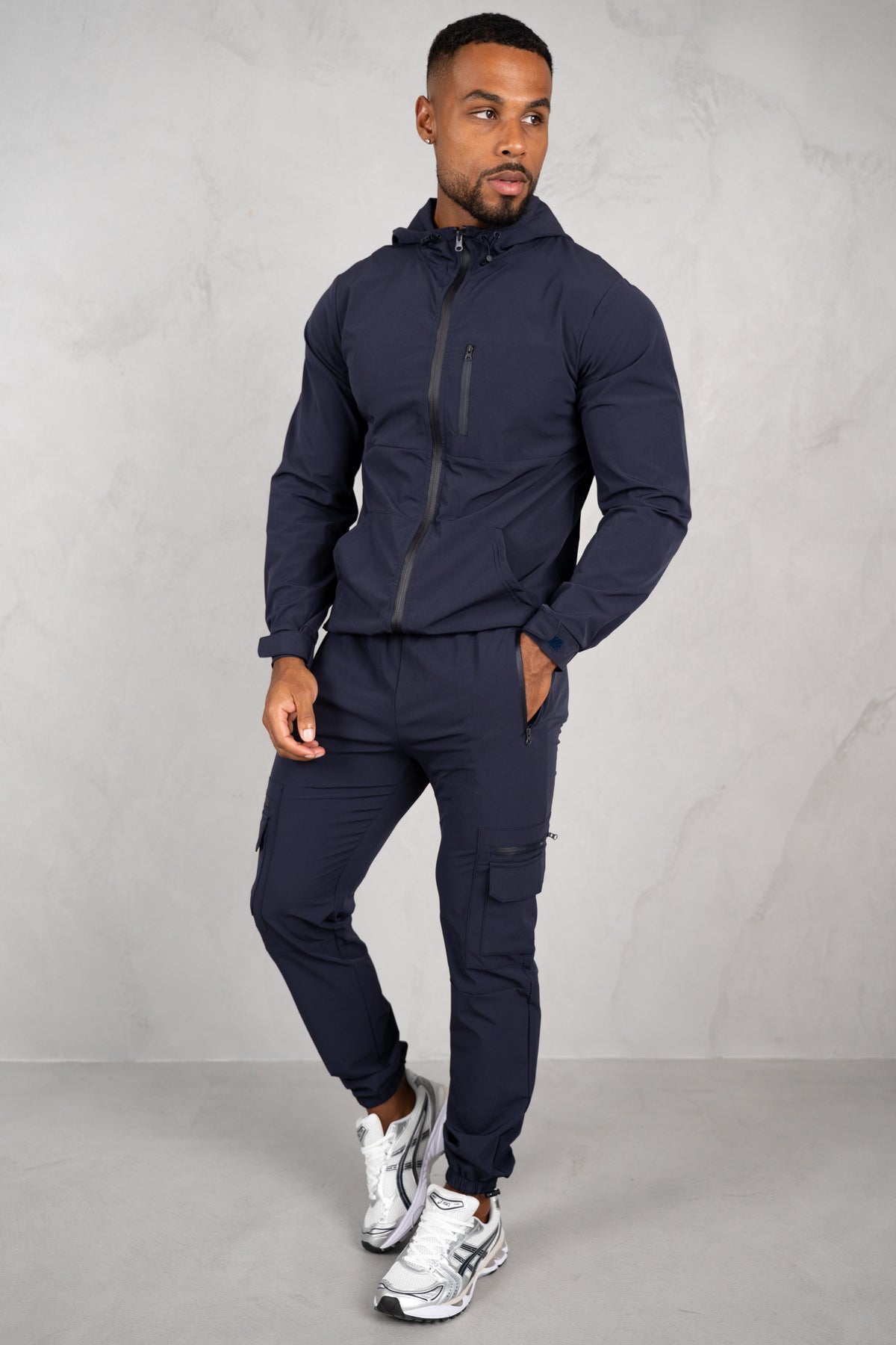 Pulse Windbreaker Jacket - Navy