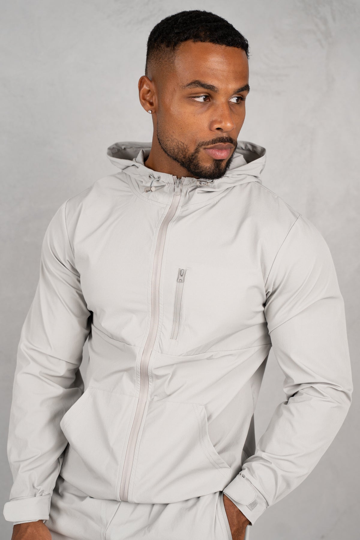 Pulse Windbreaker Jacket - Grey