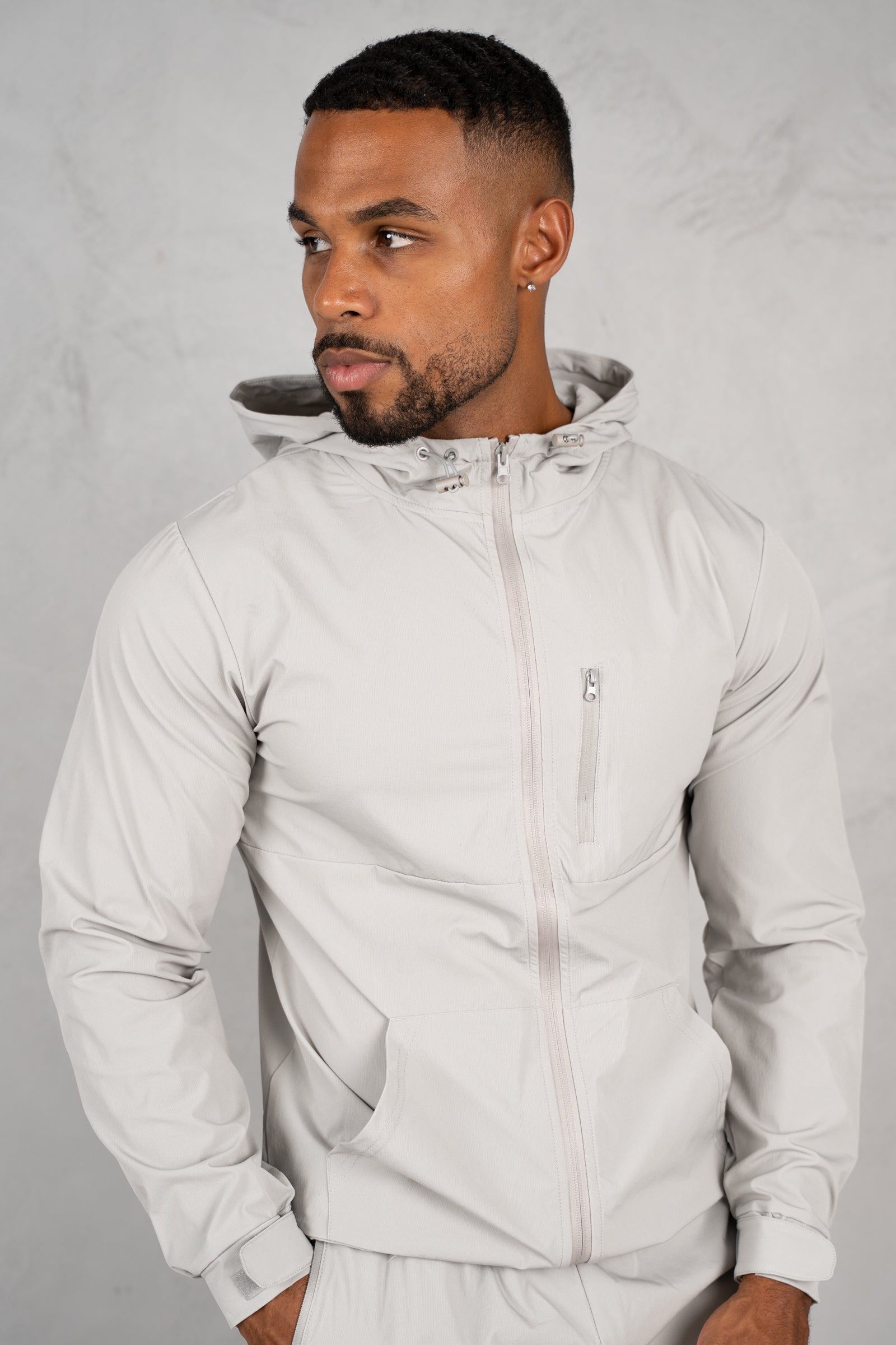 Pulse Windbreaker Jacket - Grey