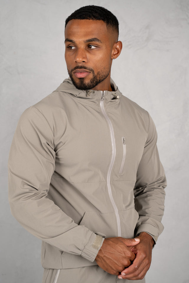 Pulse Windbreaker Jacket - Taupe