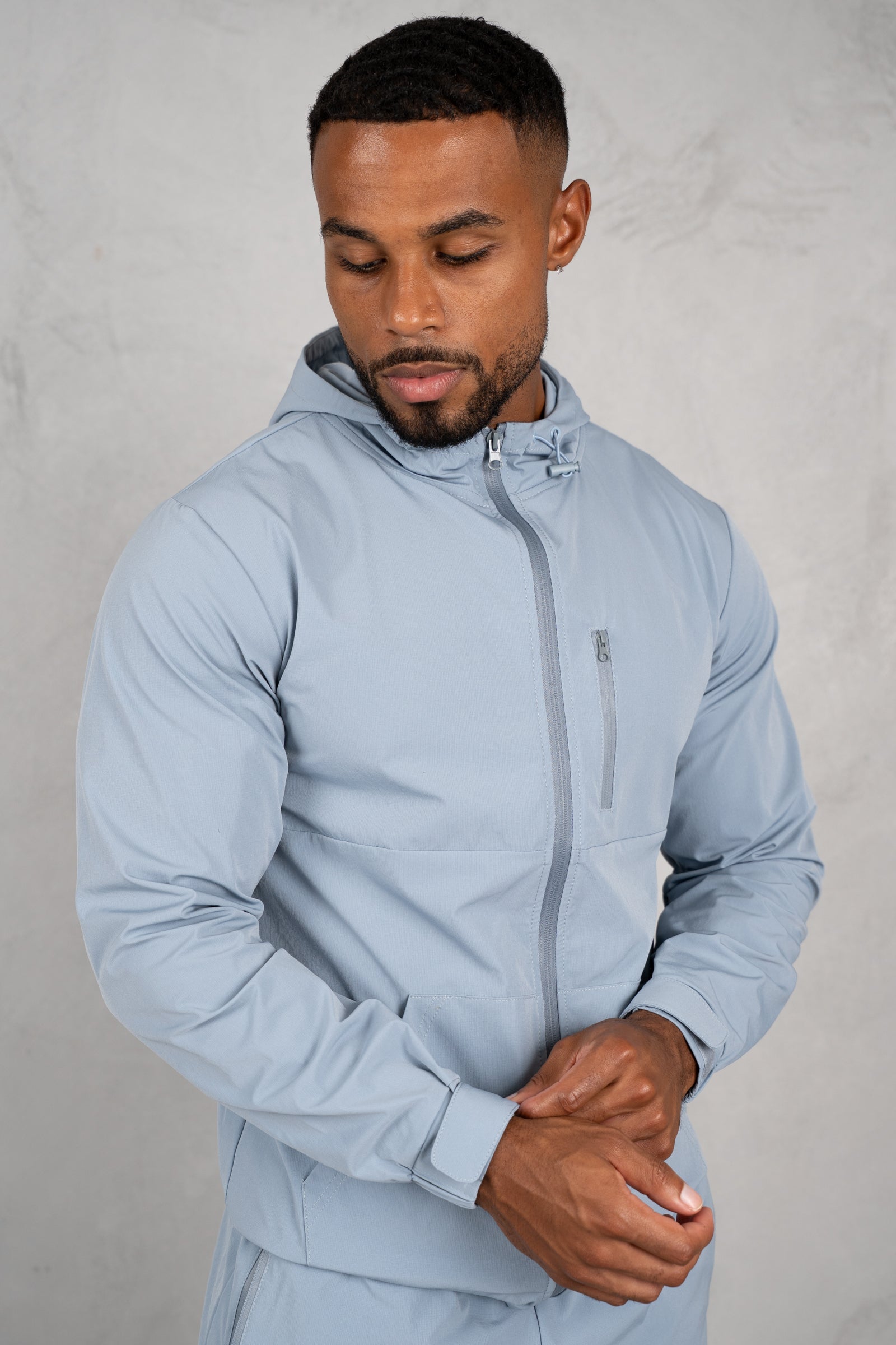 Pulse Windbreaker Jacket - Pastel Blue