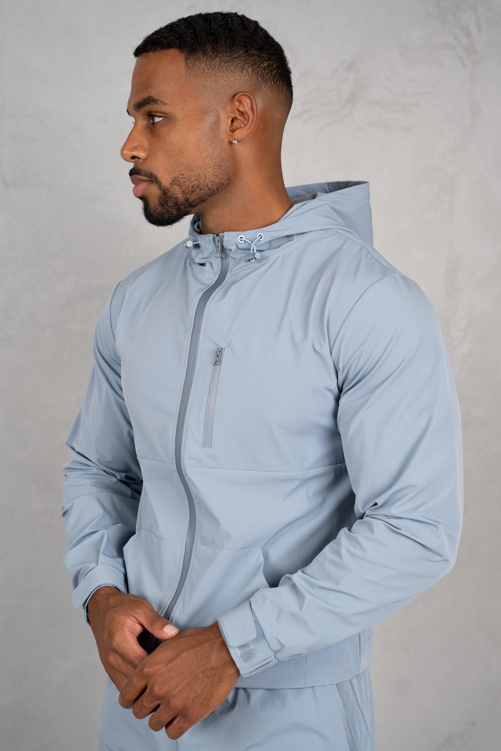 Pulse Windbreaker Jacket - Pastel Blue