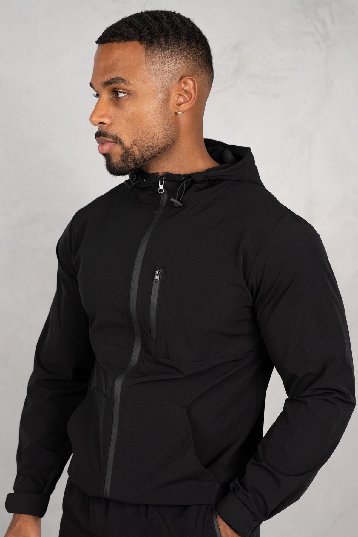 Pulse Windbreaker Jacket - Black