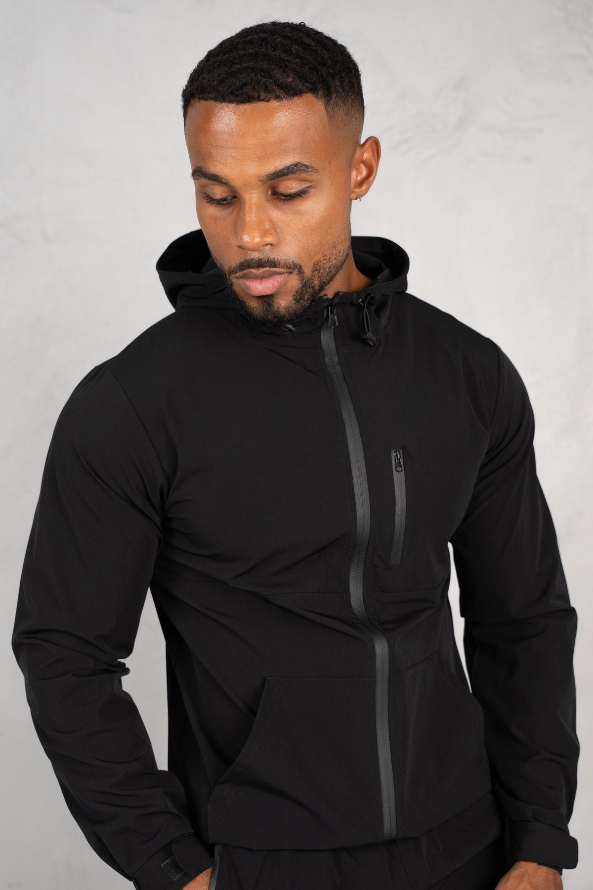 Pulse Windbreaker Jacket - Black
