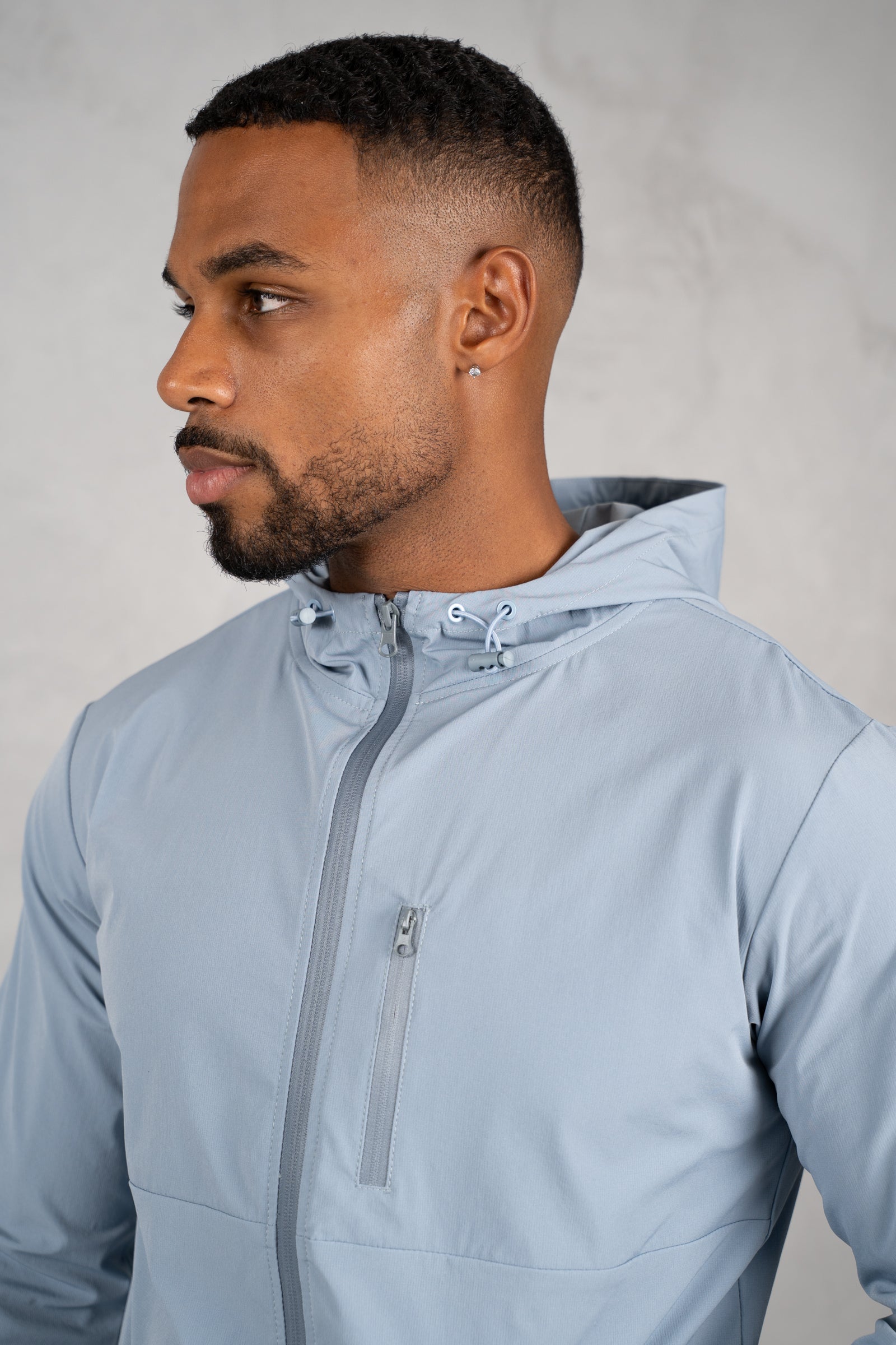Pulse Windbreaker Jacket - Pastel Blue