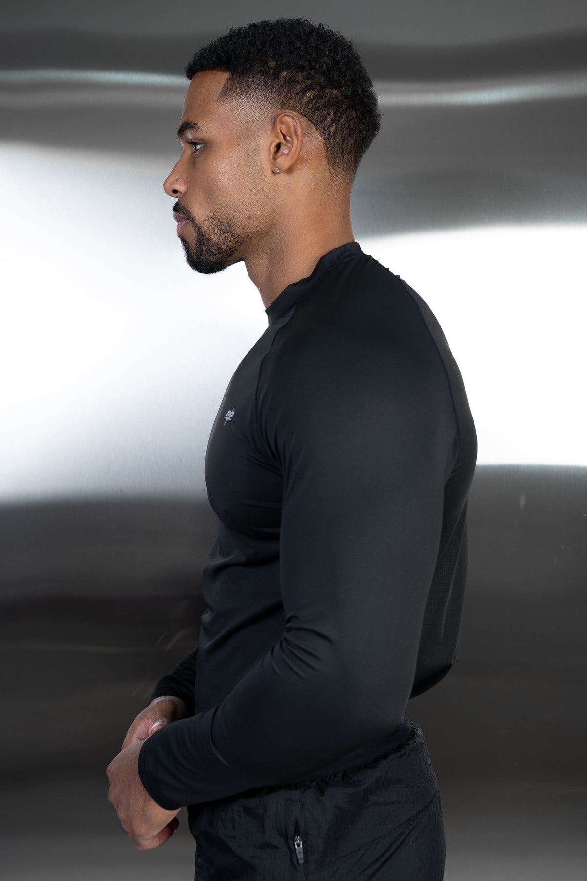 Stride Long Sleeve Training T-Shirt - Black