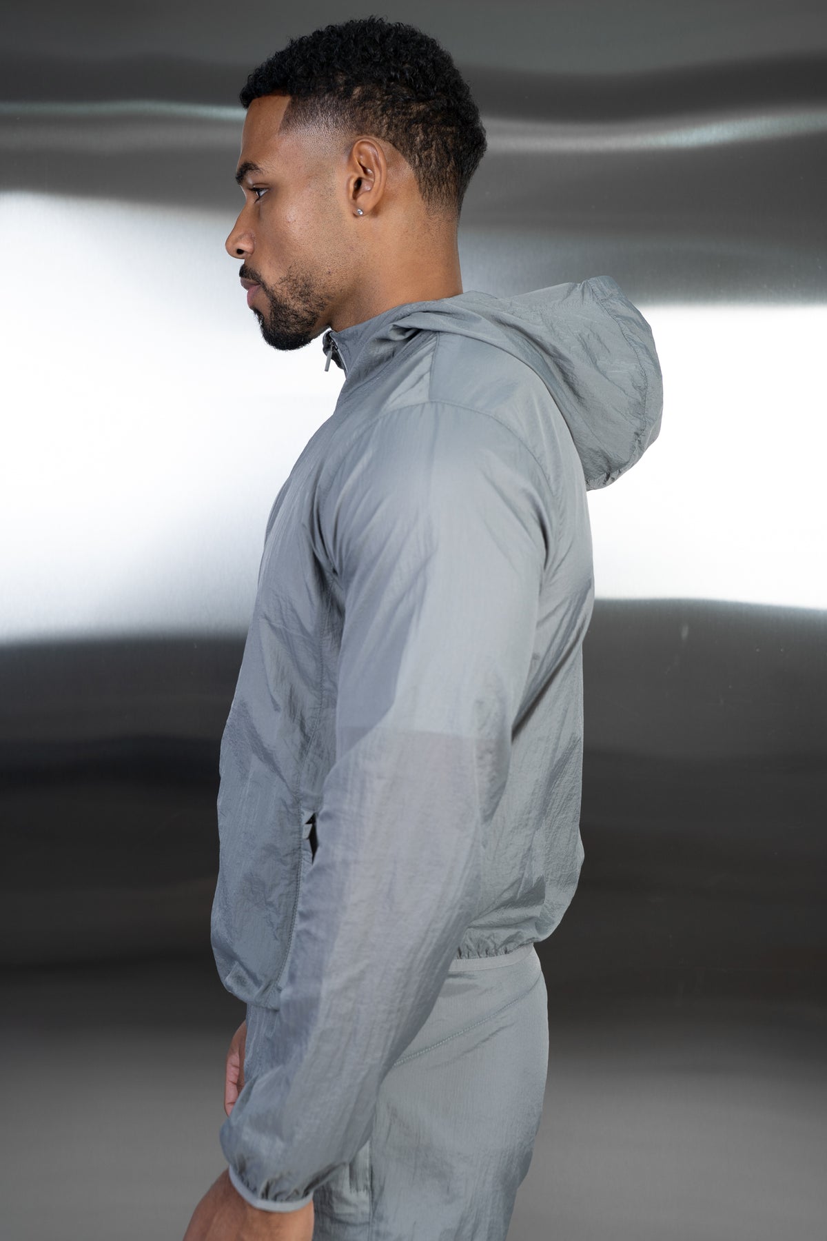 Stride Translucent Windbreaker - Grey