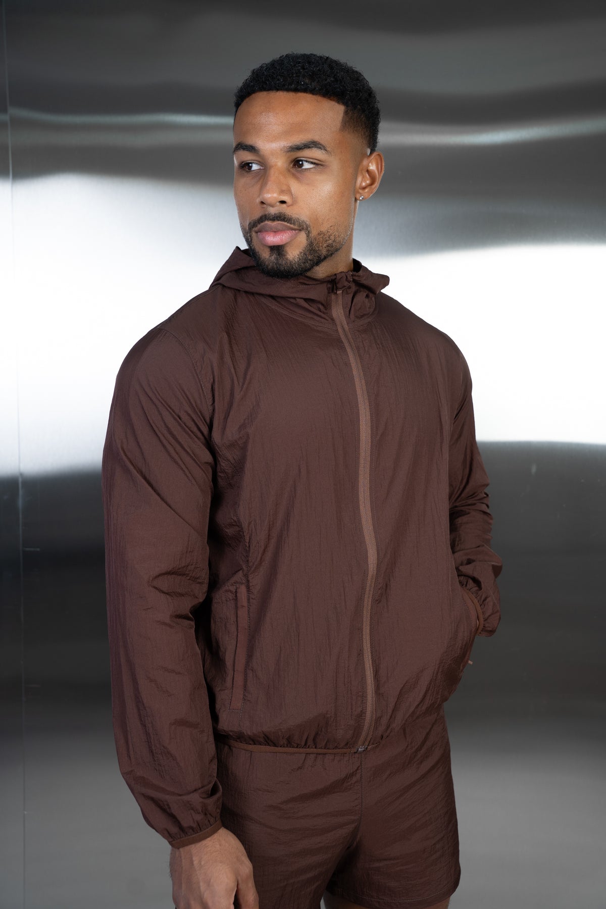 Stride Translucent Windbreaker - Mocha