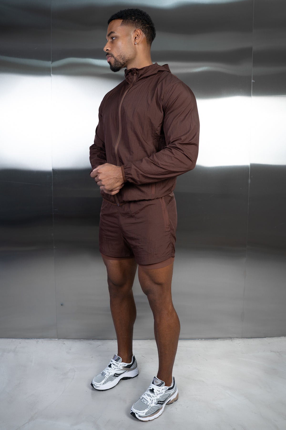 Stride Translucent Windbreaker - Mocha