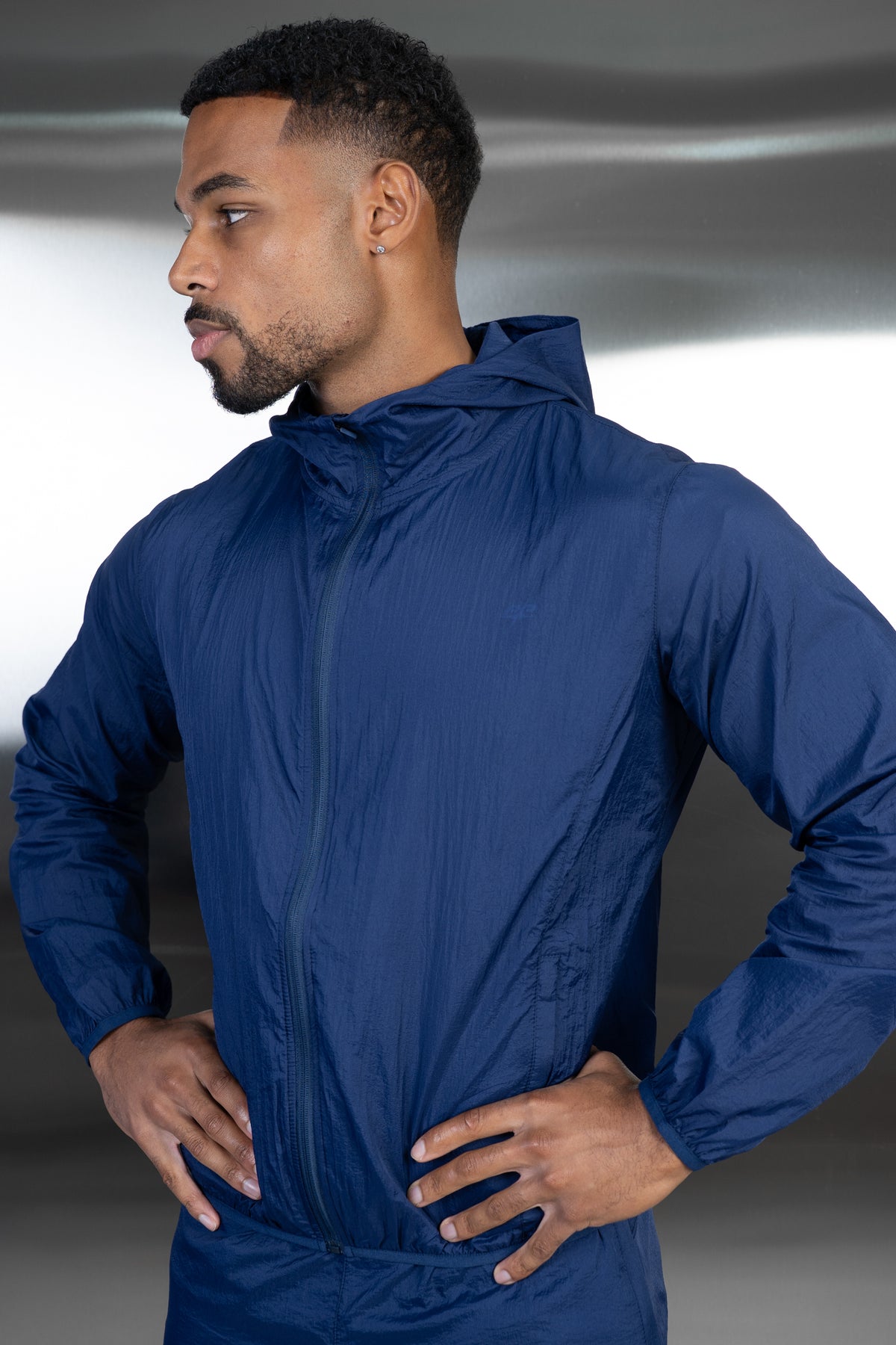 Stride Translucent Windbreaker - Navy