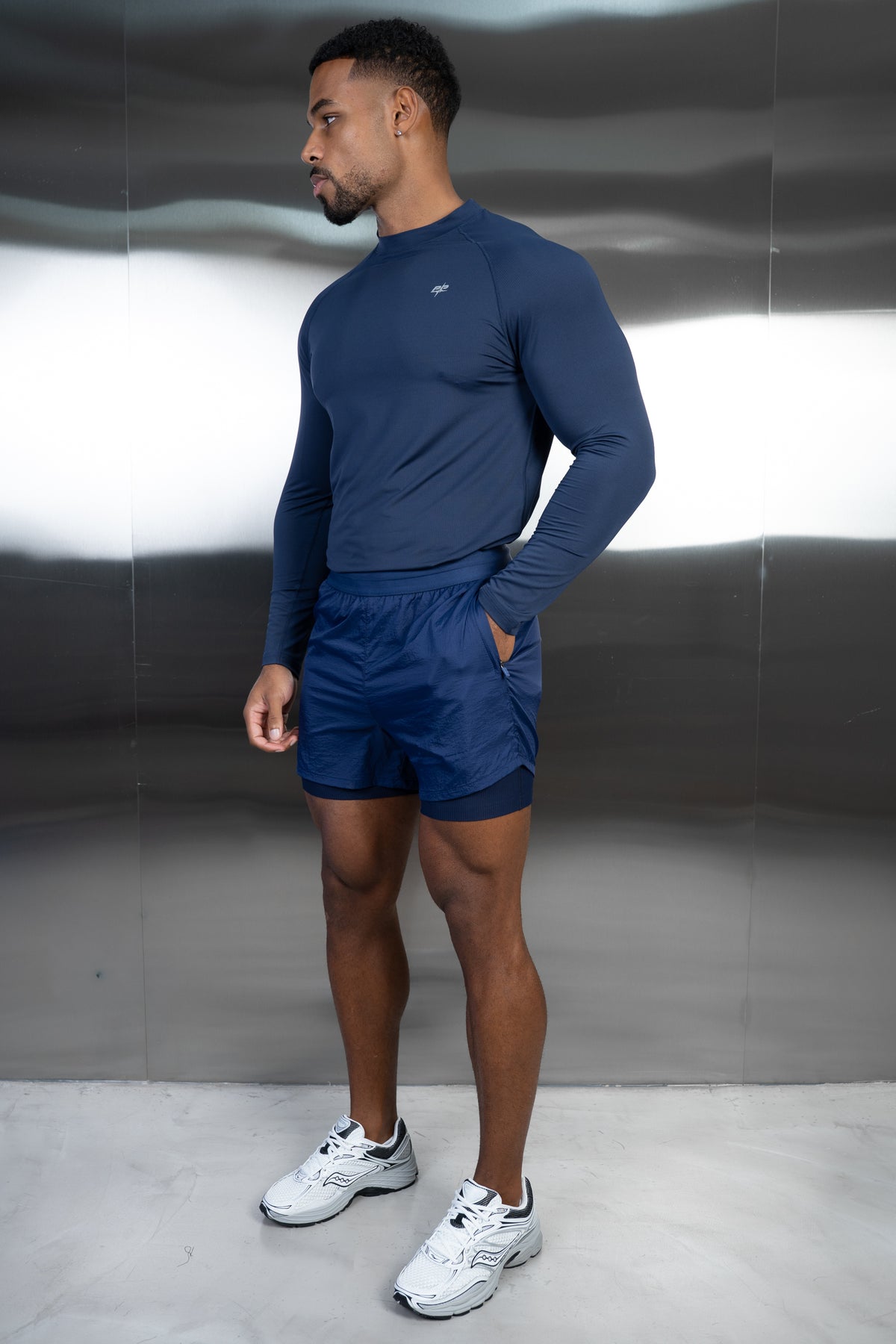 Stride 2-IN-1 Translucent Short - Navy