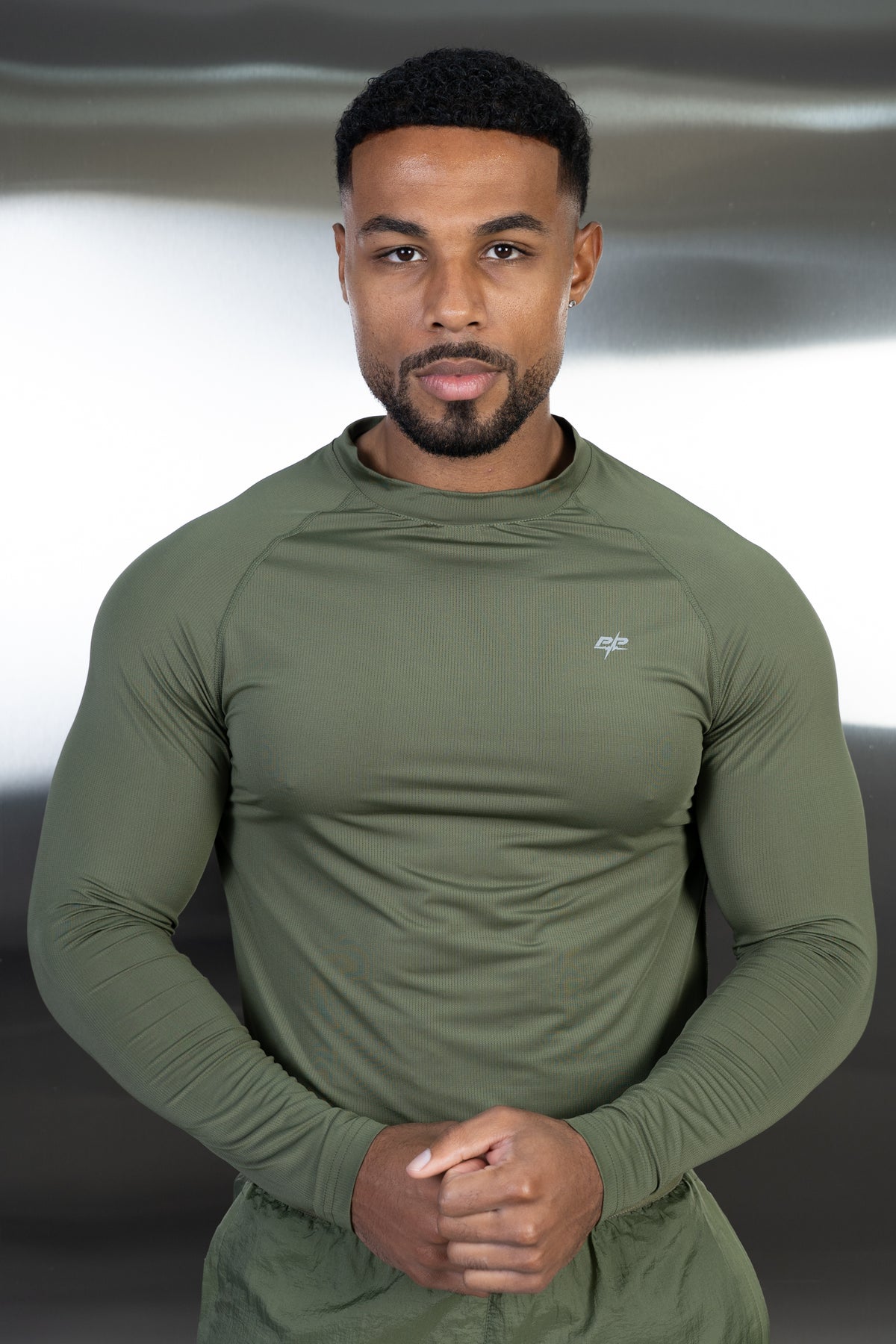 Stride Long Sleeve Training T-Shirt - Olive
