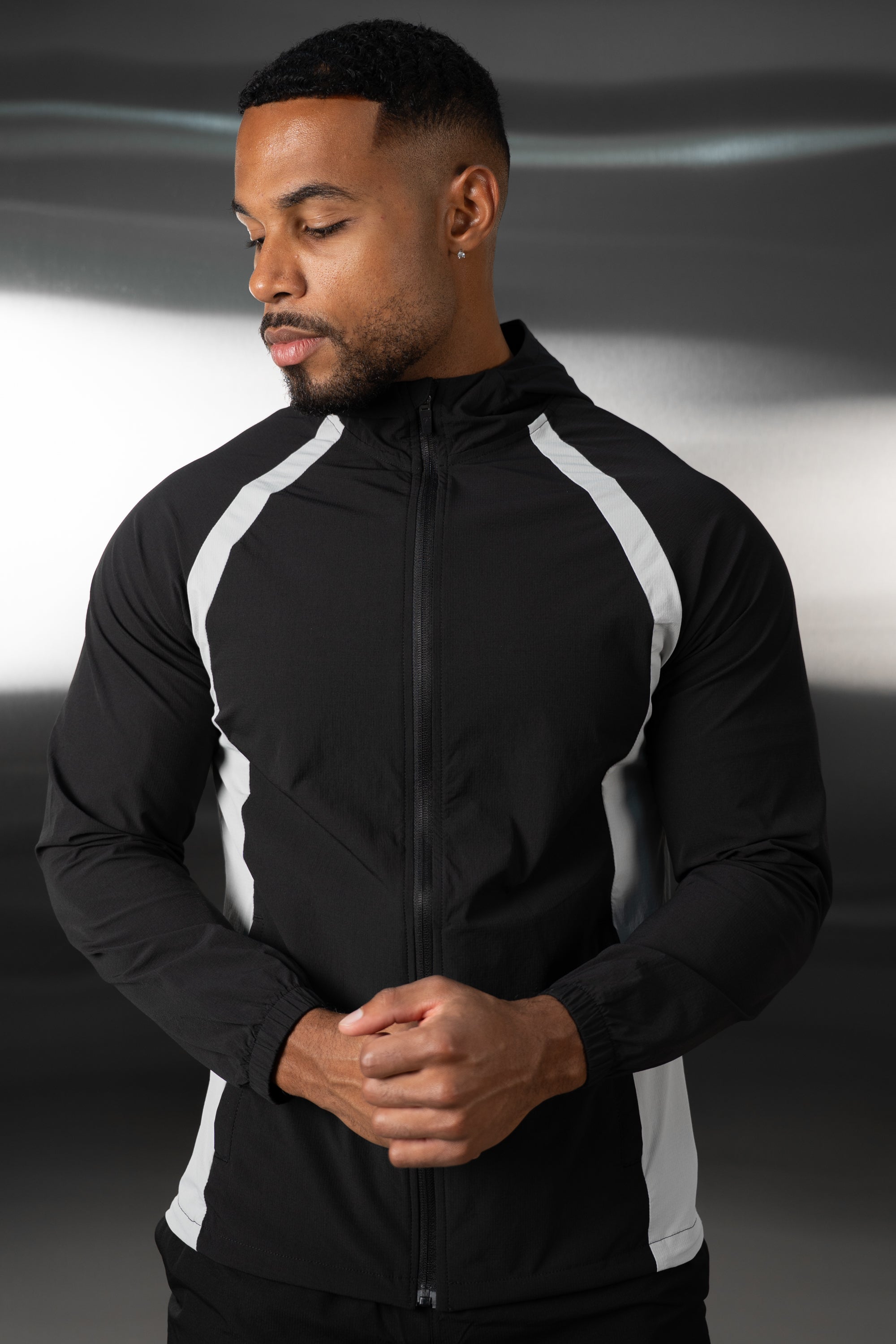 Synergy Technical Windbreaker Jacket - Black/Grey