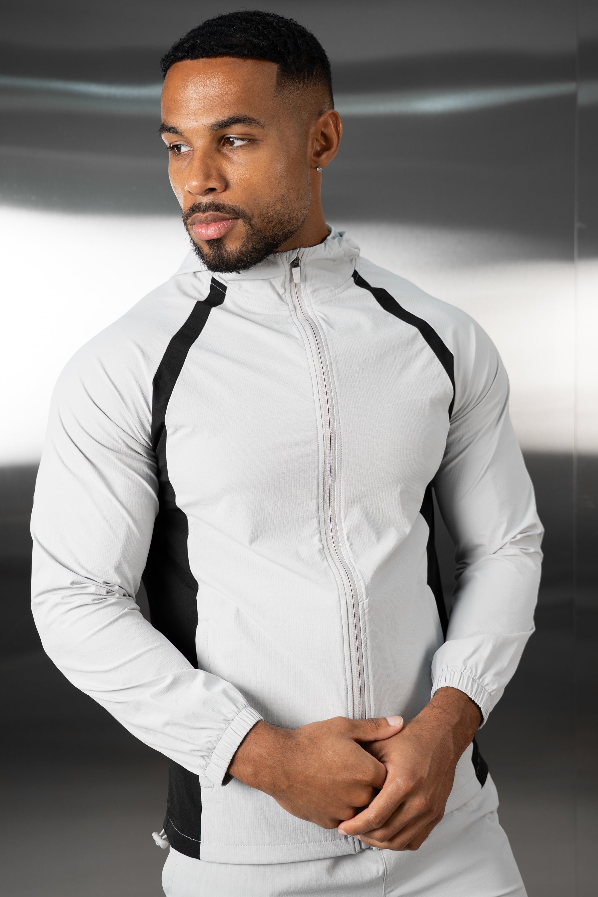 Synergy Technical Windbreaker Jacket - Grey/Black