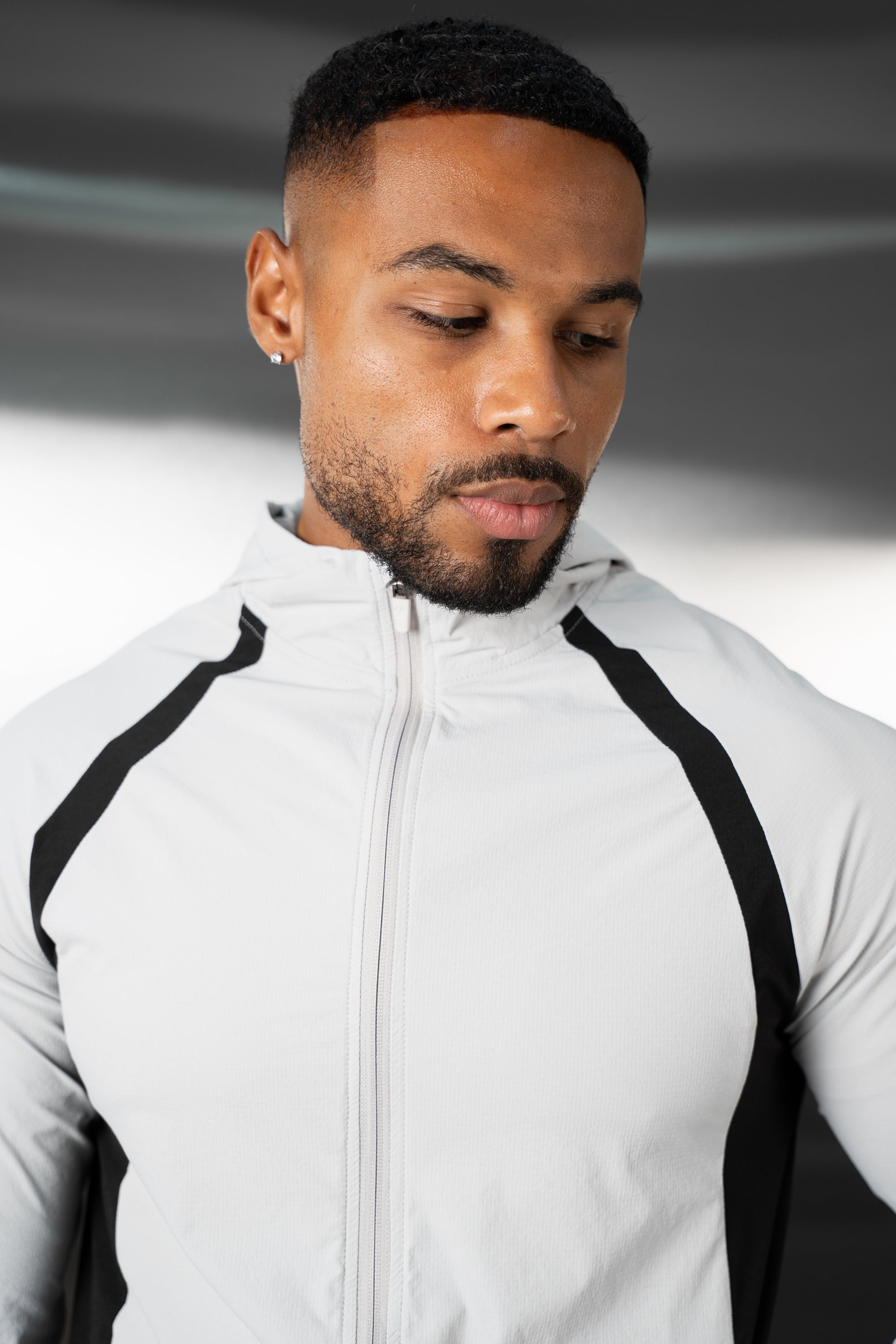 Synergy Technical Windbreaker Jacket - Grey/Black