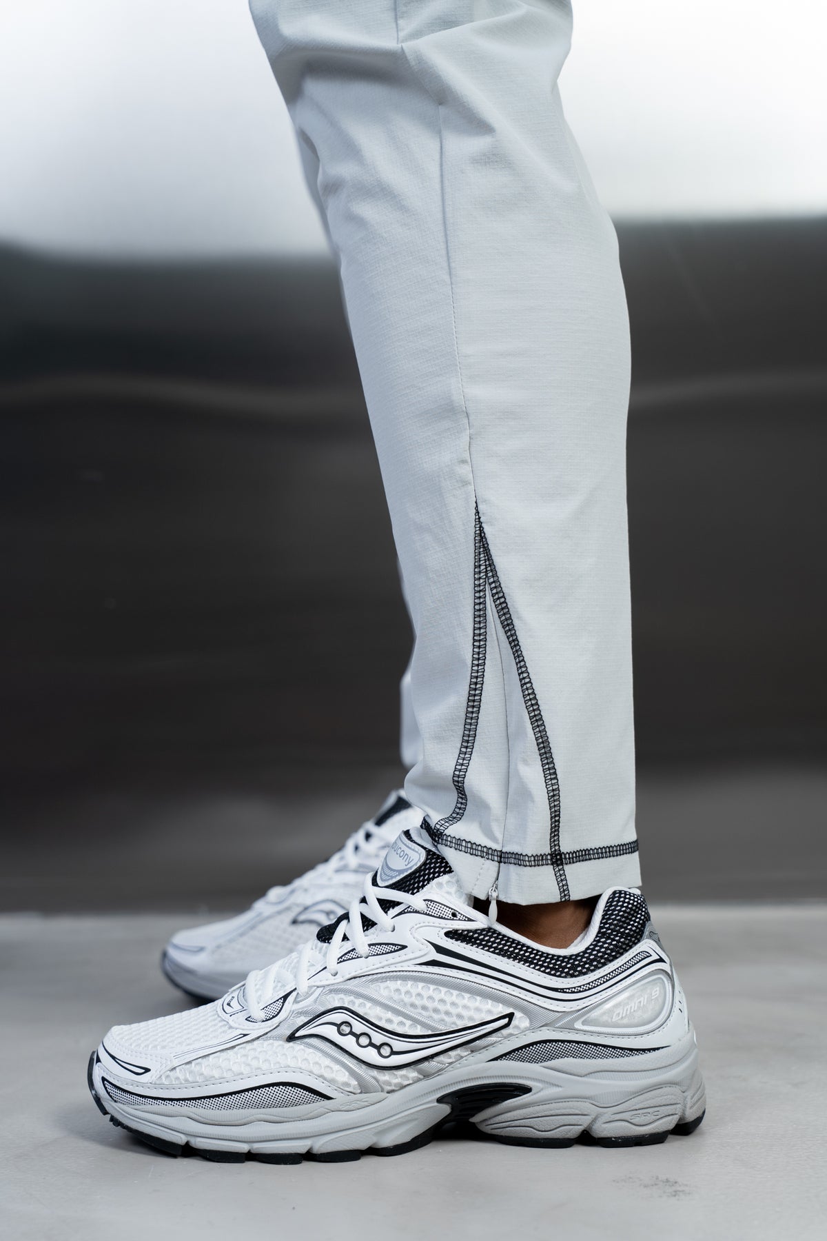 Contrast Stitch Technical Pant - Grey