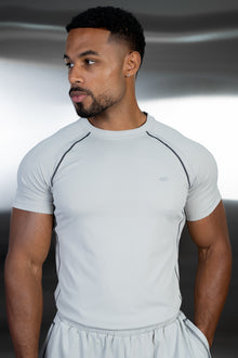 Contrast Stitch Training T-Shirt - Grey