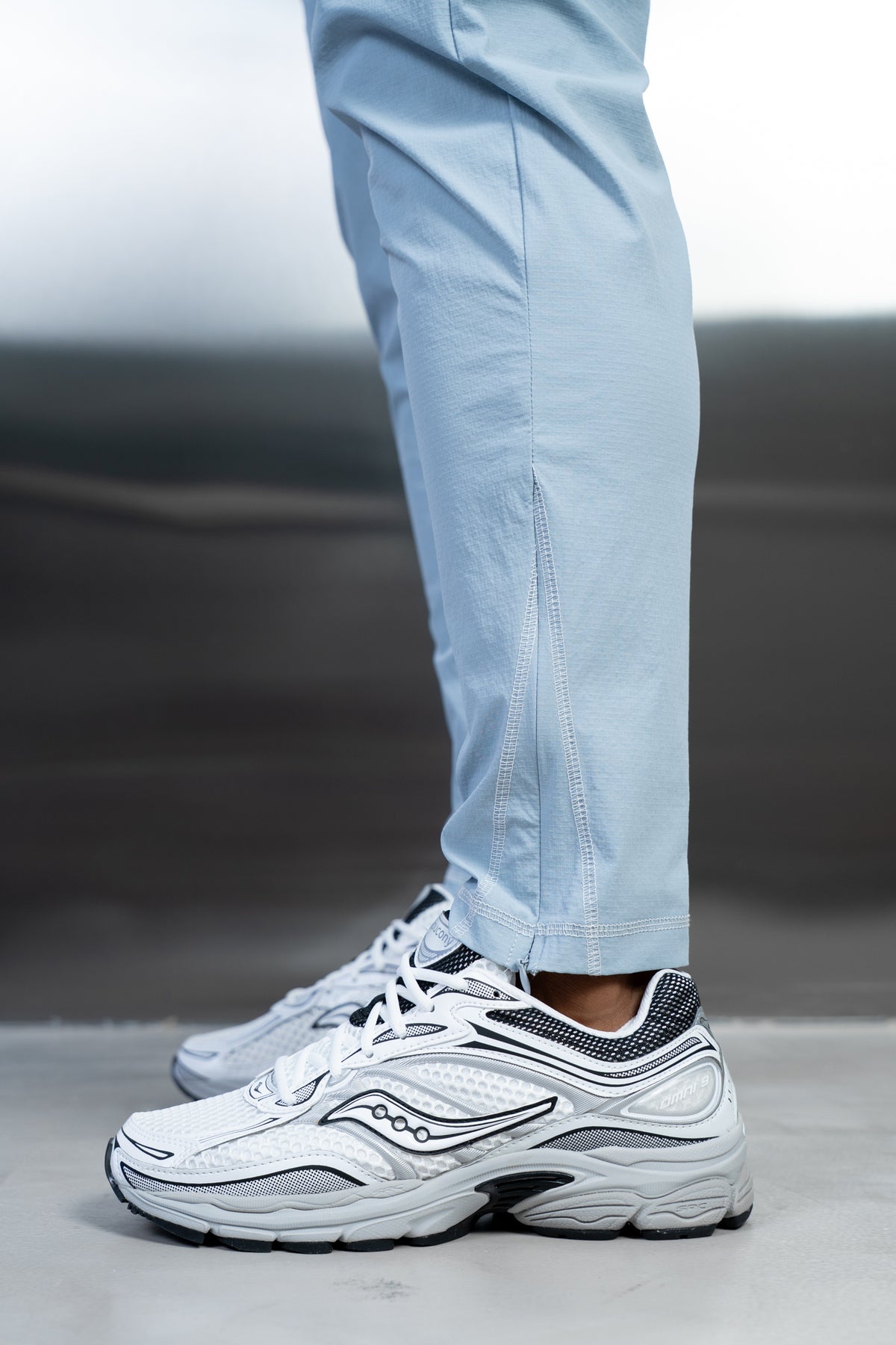 Contrast Stitch Technical Pant - Light Blue