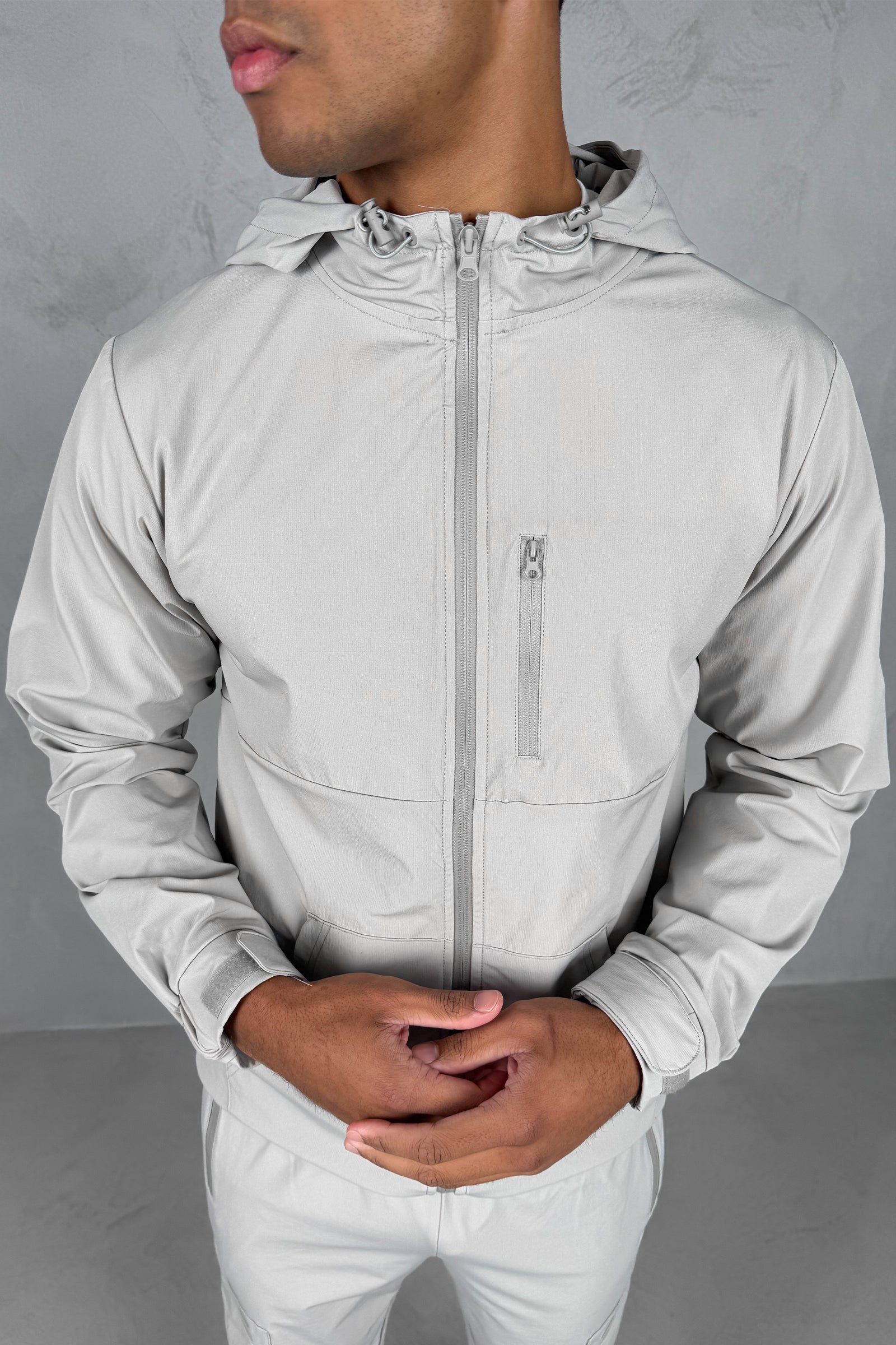 Pulse Windbreaker Jacket - Grey