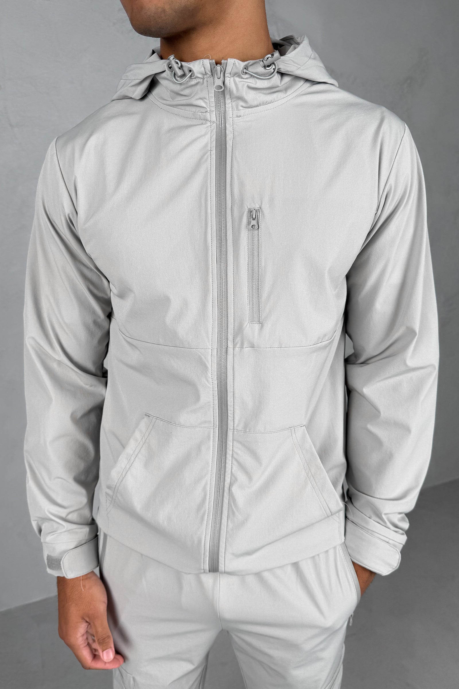 Pulse Windbreaker Jacket - Grey