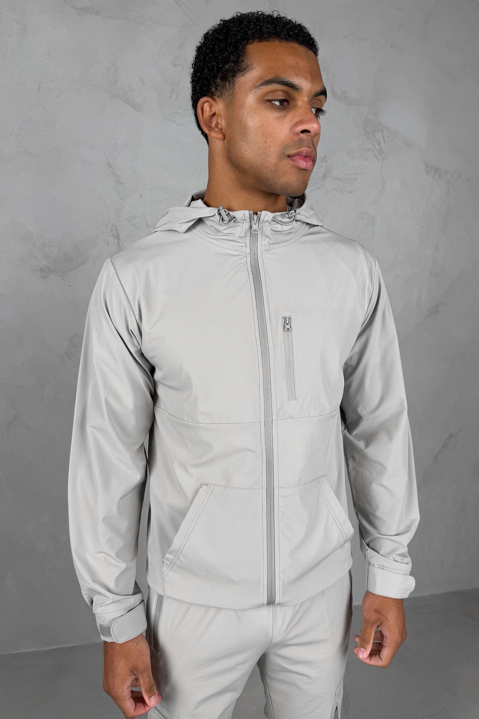 Pulse Windbreaker Jacket - Grey