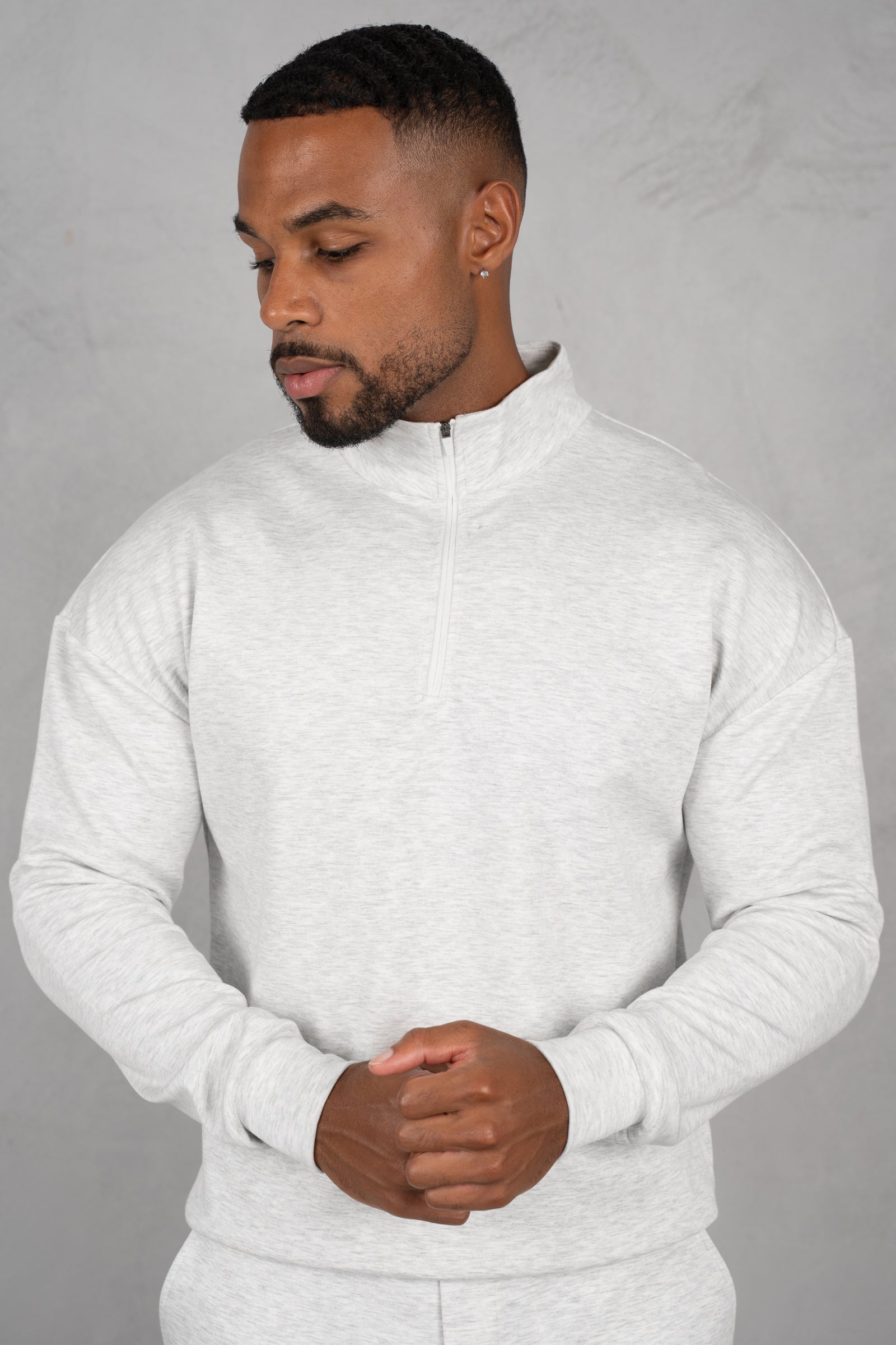 Phase Scuba Quarter Zip - Grey Marl