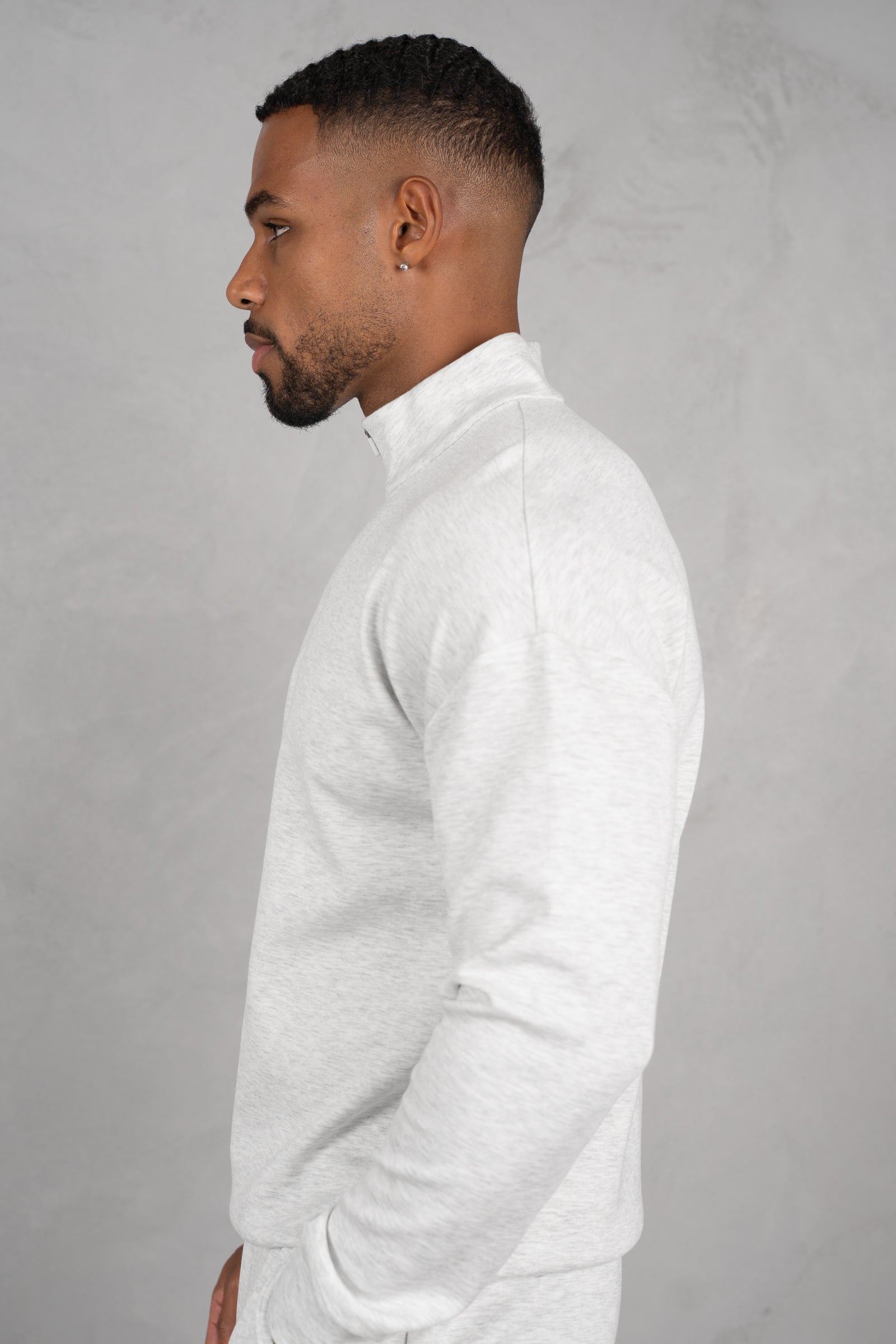 Phase Scuba Quarter Zip - Grey Marl
