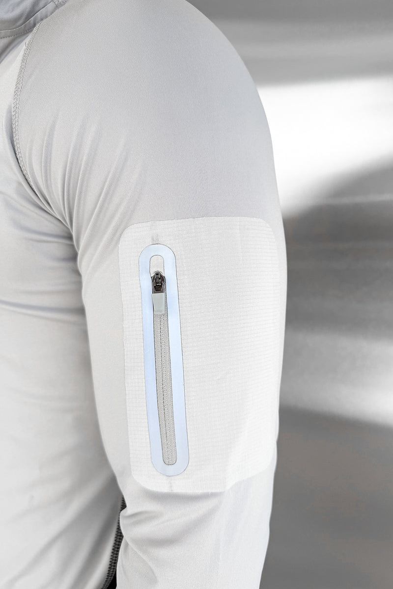 Synergy Quarter Zip Training Top - Grey/Black