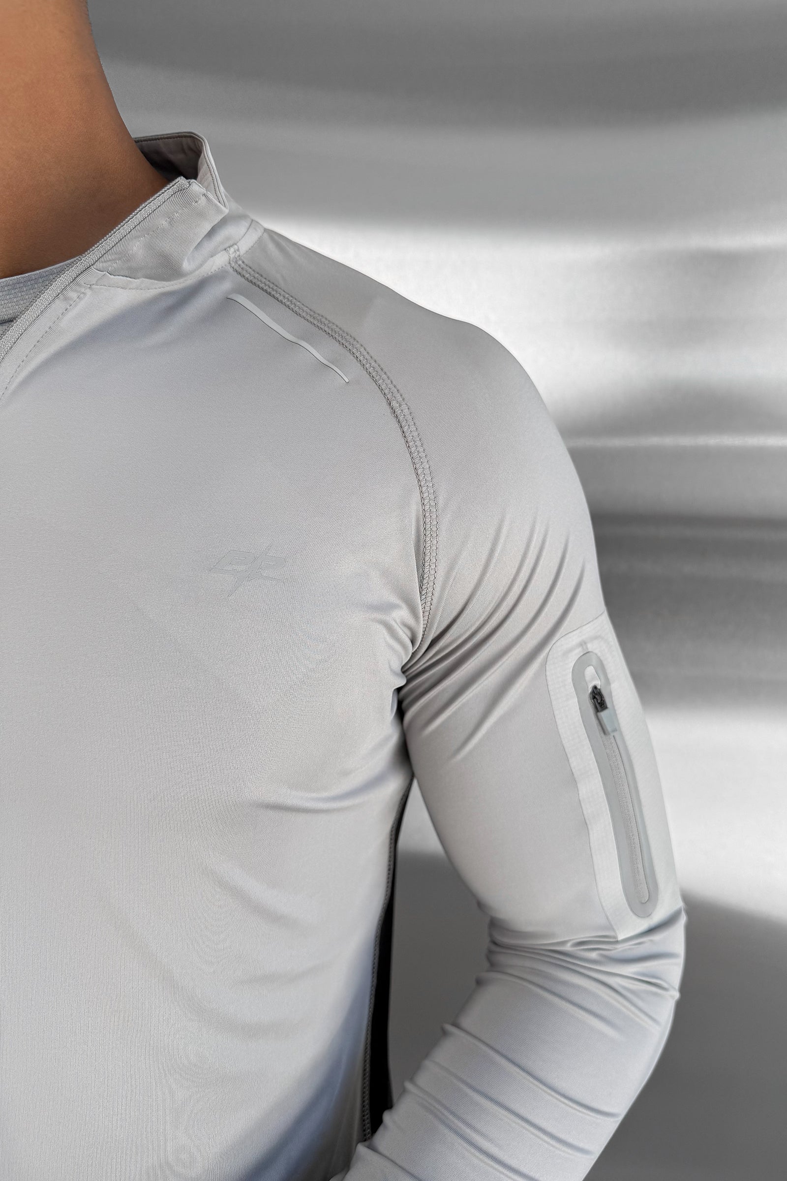 Synergy Quarter Zip Training Top - Grey/Black