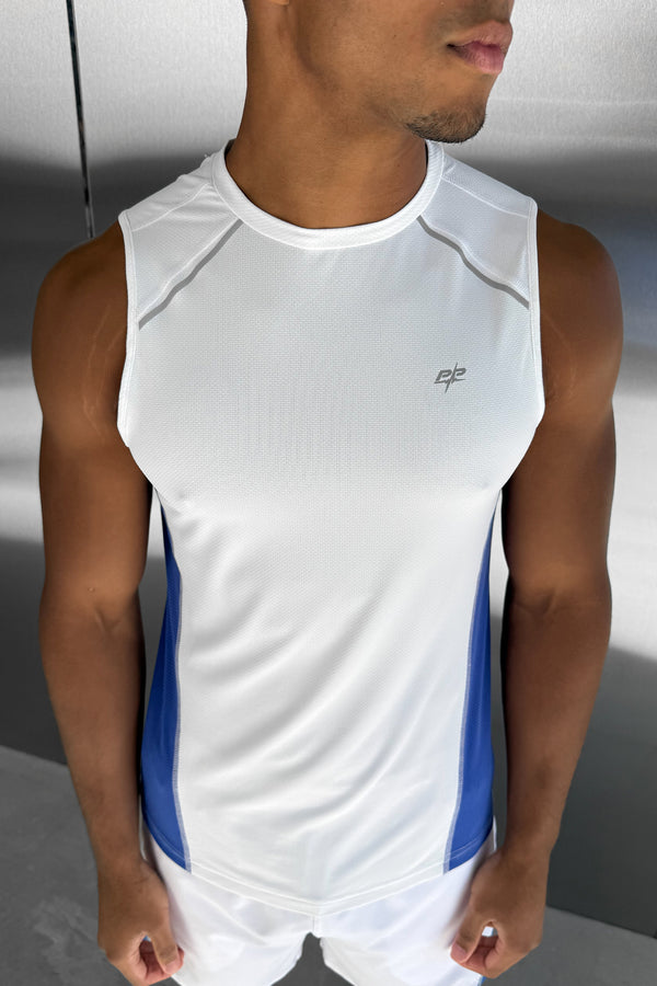 Synergy Training Vest - White/Royal Blue