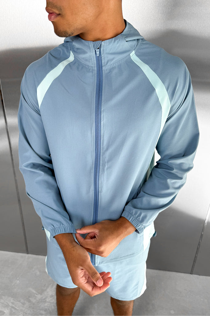 Synergy Technical Windbreaker Jacket - Pale Blue