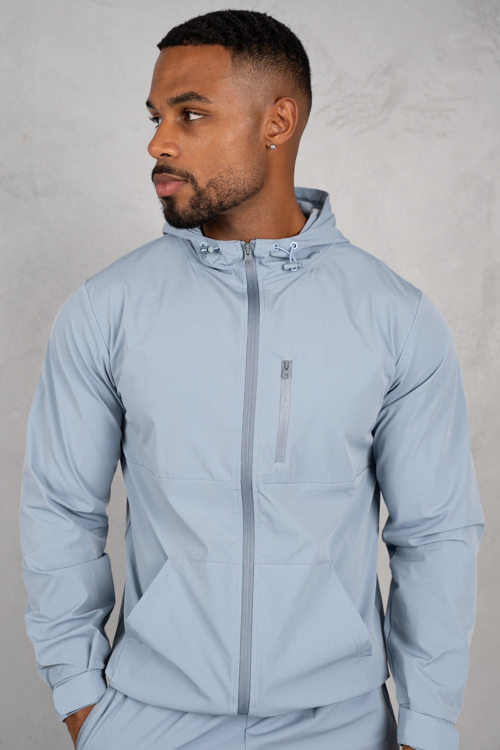 Pulse Windbreaker Jacket - Pastel Blue
