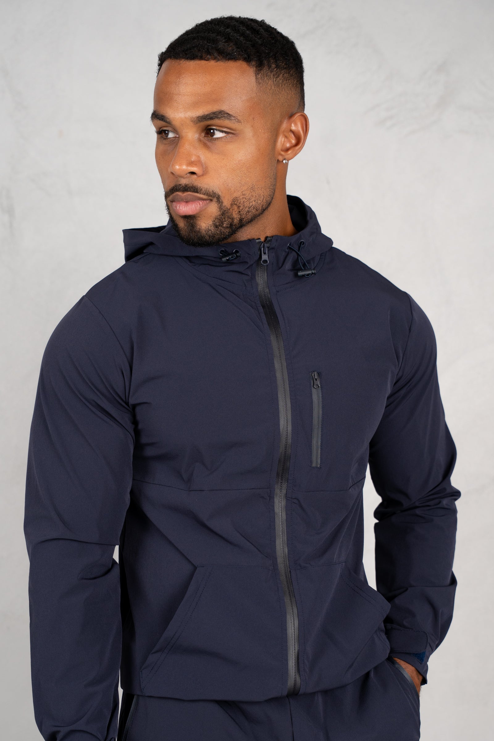 Pulse Windbreaker Jacket - Navy