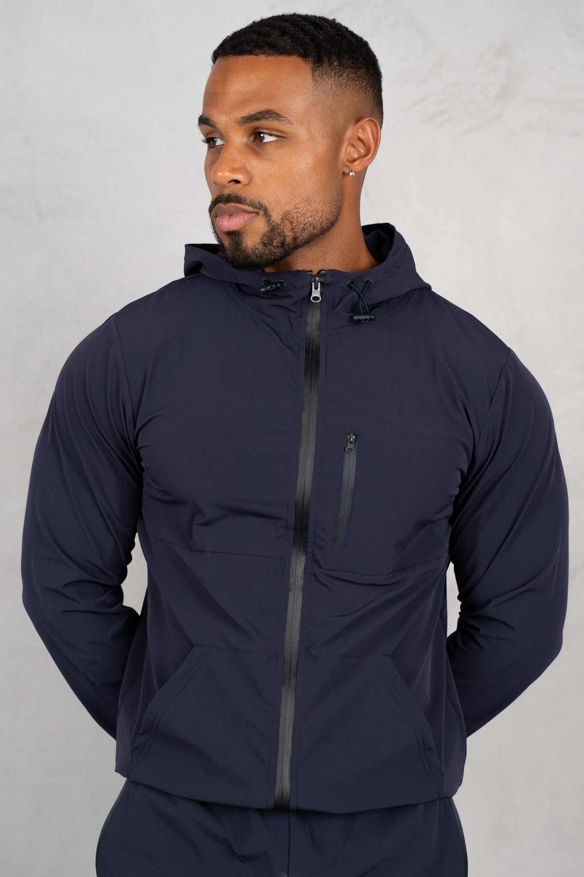 Pulse Windbreaker Jacket - Navy