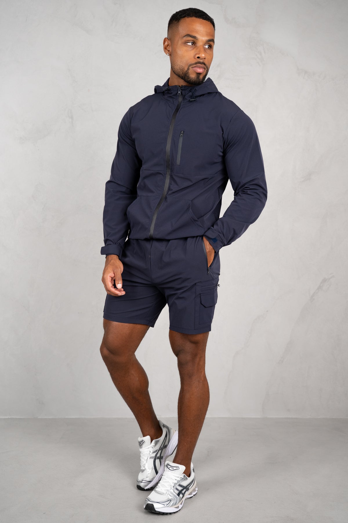 Pulse Windbreaker Jacket - Navy